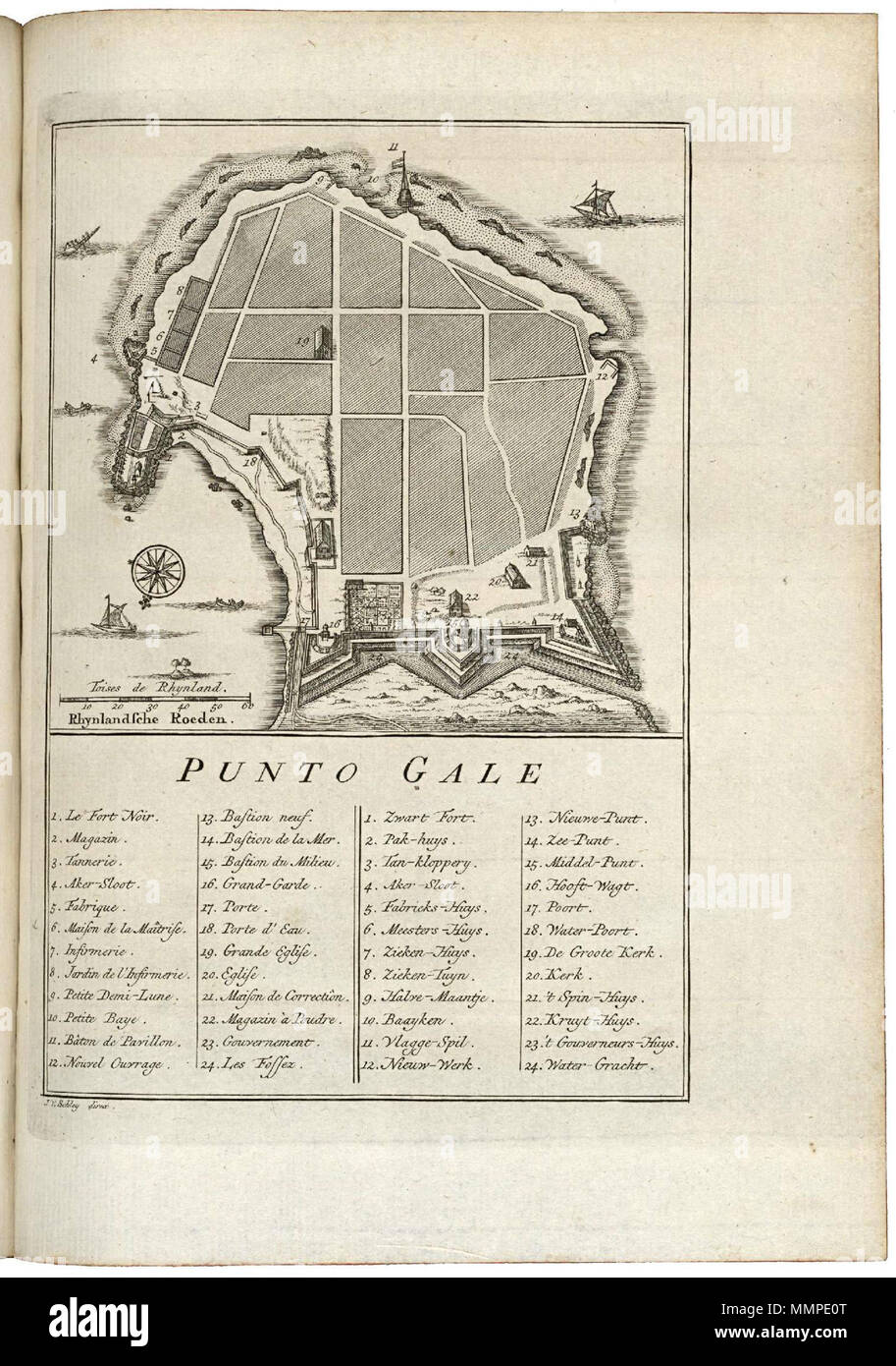 . Nederlands: Plattegrond van Punto Galle. Punto Galle. Legenda: 1-24. Inglese: Mappa di Punto Galle. Punto Galle. Chiave: 1-24. Nederlands: Plattegrond van Punto Galle inglese: Mappa di Punto Galle . circa 1753. Jakob van der Schley (1715-1779) nomi alternativi Jacob van der Schley, Jakob van der Schley, Jakobus van der Schley Descrizione incisore olandese e pittore Data di nascita e morte 26 Luglio 1715 12 febbraio 1779 Luogo di nascita e morte Amsterdam Amsterdam sede di lavoro autorità di Amsterdam control : Q1679453 VIAF:?ISNI 33346756:?0000 0001 2320 3925 ULAN:?500015960 LCCN:?n82108894 NLA Foto Stock