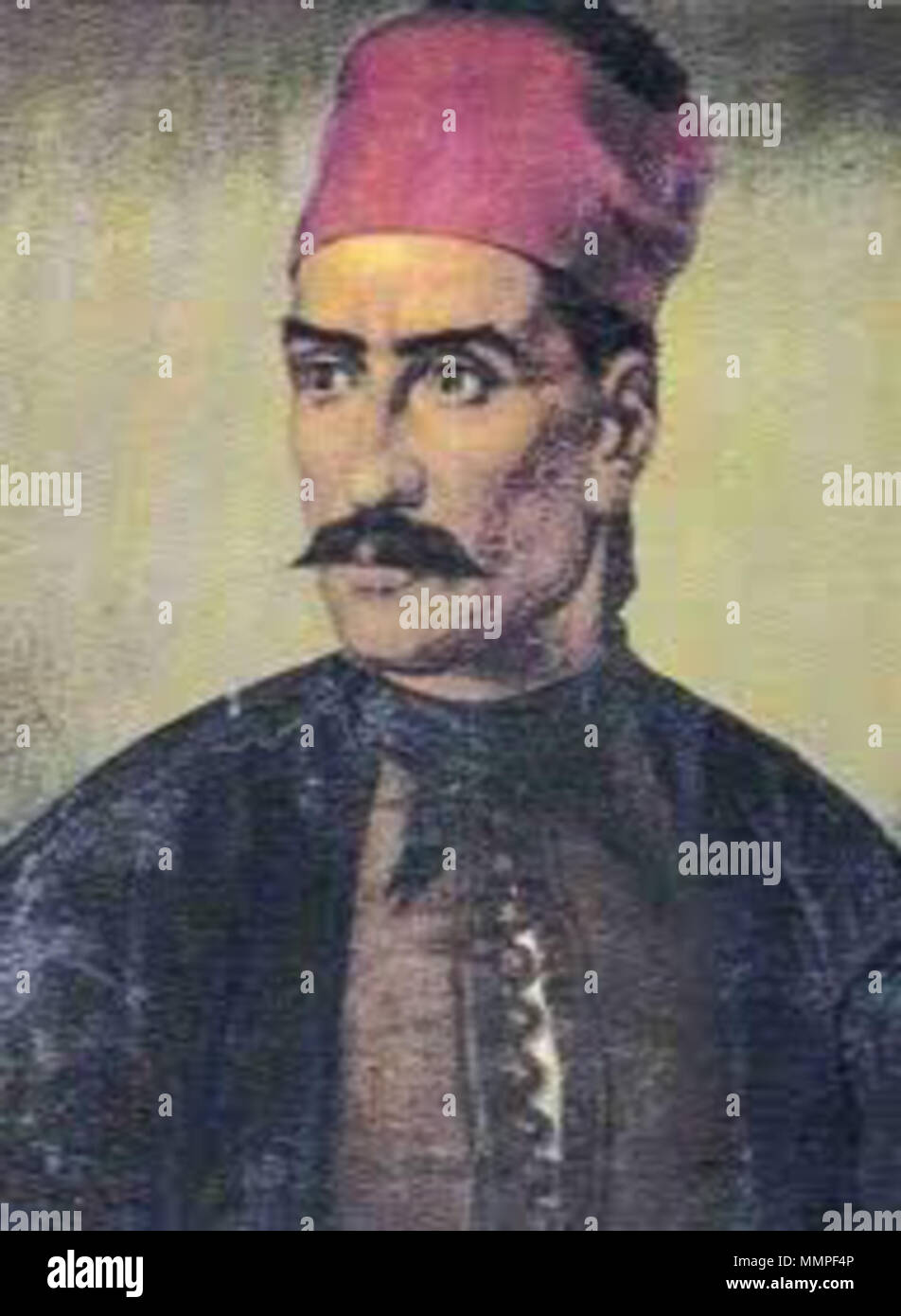 . Deutsch: griechischer Freiheitskämpfer, 1821 . 1896. Anastasis Tsamados Foto Stock