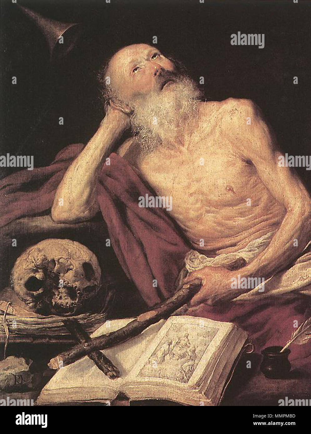 San Girolamo. 1643. Antonio de Pereda y Salgado - San Girolamo - WGA17169 Foto Stock