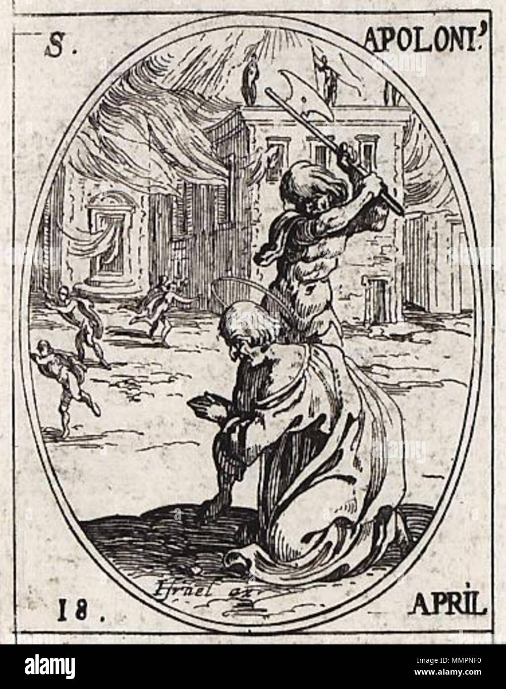 Inglese San Apollonio Di Roma Disegno Da Jacques Callot Ca 1630 1630 Jacques Callot 1592 1635