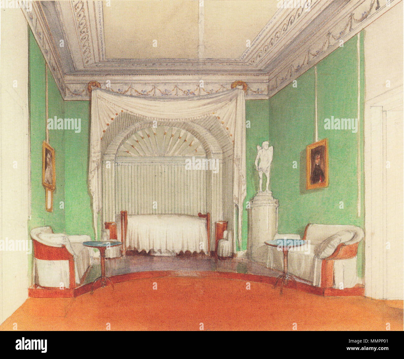 Deutsch Das Schlafzimmer Von Erzherzog Karl Im Schloss Weilburg Inglese Arciduca Carlo Camera Da Letto Weilburg Palace 1846 Franz Heinrich 1890 Nomi Alternativi Frantisek Heinrich Descrizione Pittore Austriaco Data Di