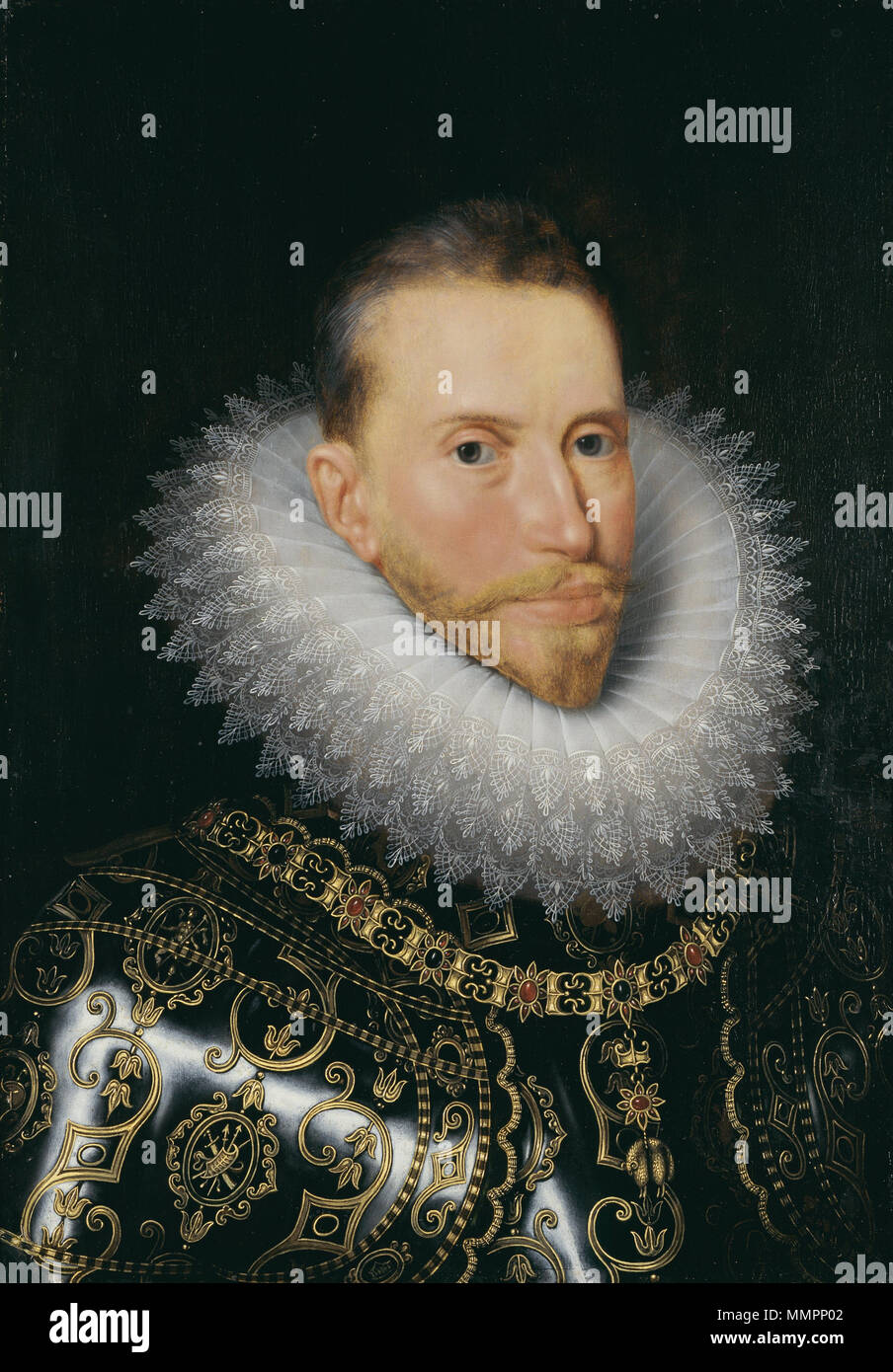 Ritratto di Albert VII, Arciduca d'Austria (1559-1621). Il XVII secolo. Arciduca Albrecht Frans Pourbus II Foto Stock