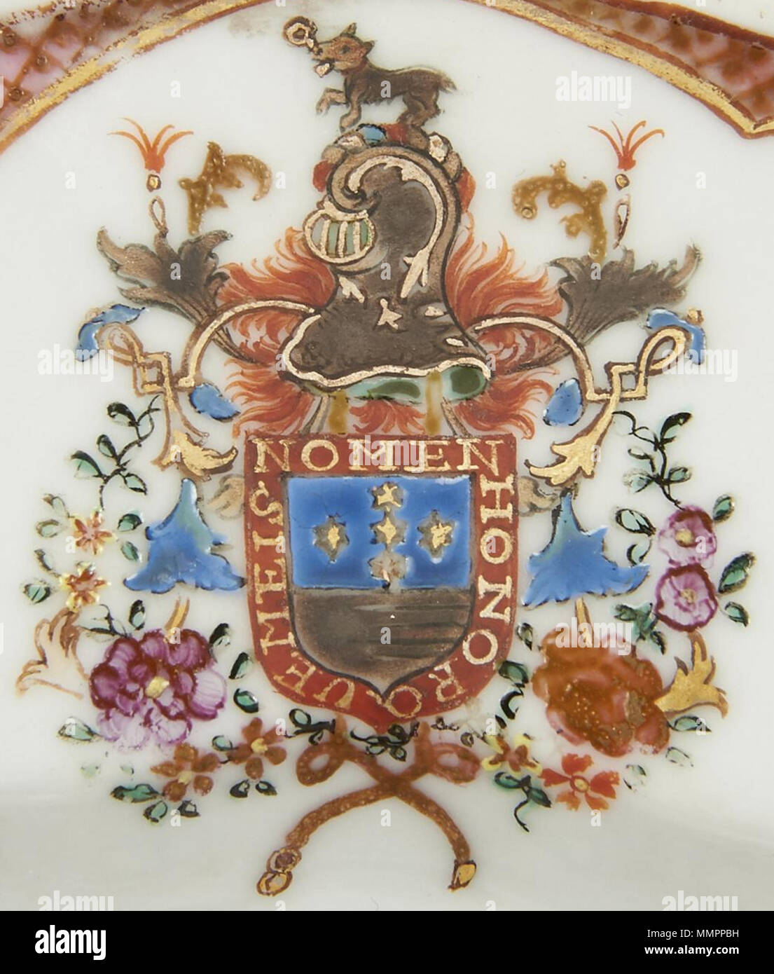 Armas de Joaquim Inácio da Cruz Sobral - Porcelana do Reinado Qianlong (1736-1795) 02 Foto Stock