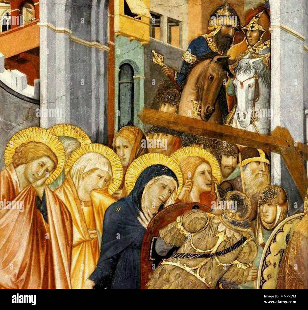 . Assisi dettaglio affreschi di Pietro Lorenzetti . 1320. Pietro Lorenzetti Assisi dettaglio affreschi di Pietro Lorenzetti 2 Foto Stock