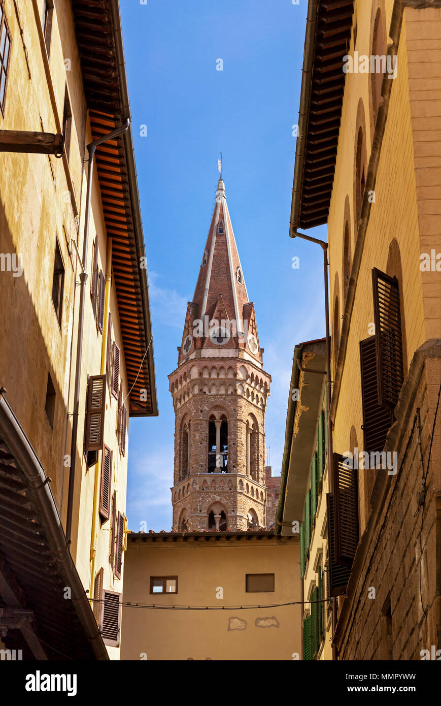 Badia Fiorentina torre in Firenze Foto Stock