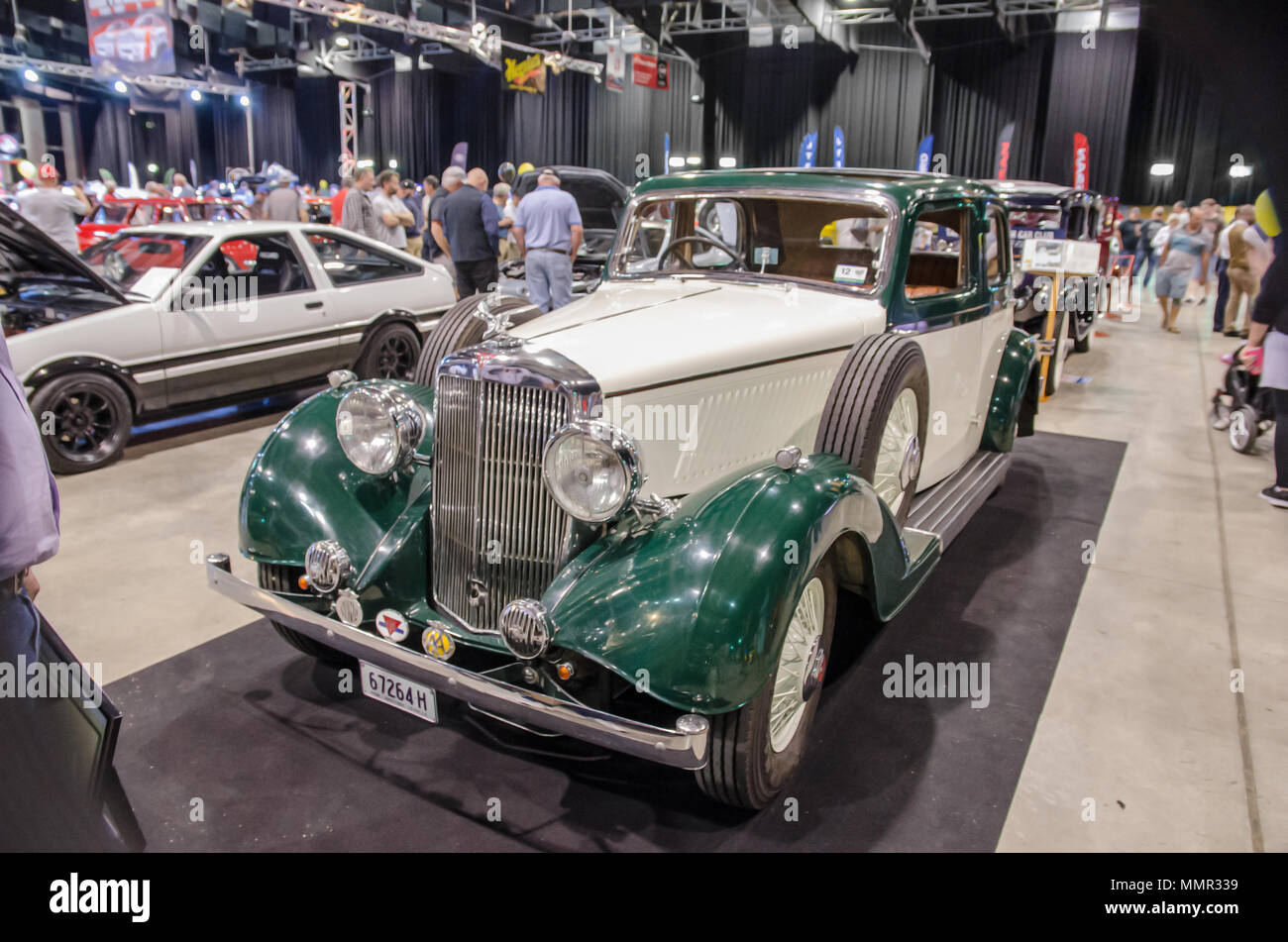1938 Alvis Silver Crest TH19/82 berlina sul display in Tamworth Australia. Foto Stock
