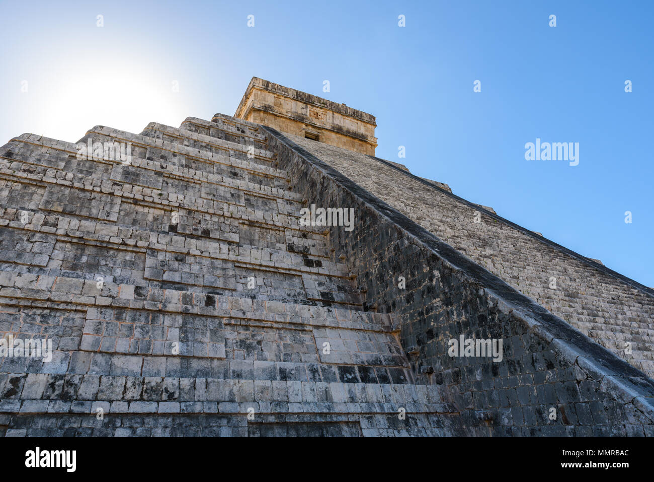 Chichen Itza - El Castillo Pyramid - Gli Antichi maya, rovine di templi in Yucatan, Messico Foto Stock