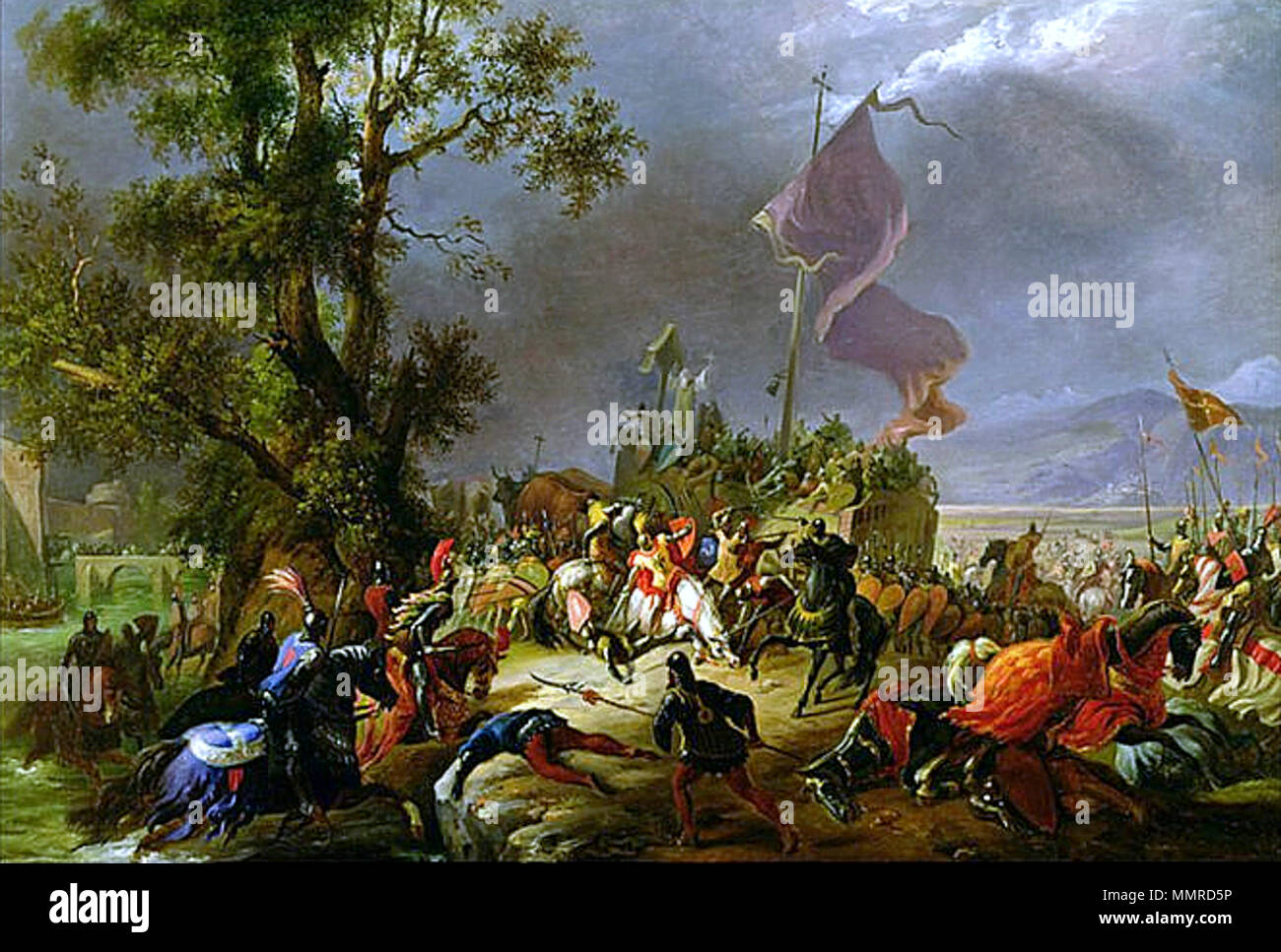 . Inglese: la Battaglia di Legnano la battaglia di Legnano Foto Stock