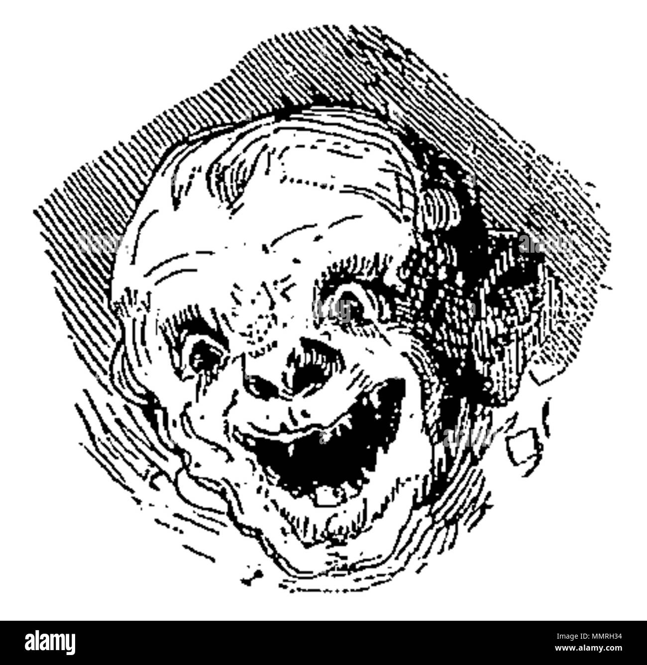 . Inglese: Bifrons, una illustrazione dalla 'Dictionnaire Infernal' da Jacques Collin de Plancy. Bifrons Foto Stock