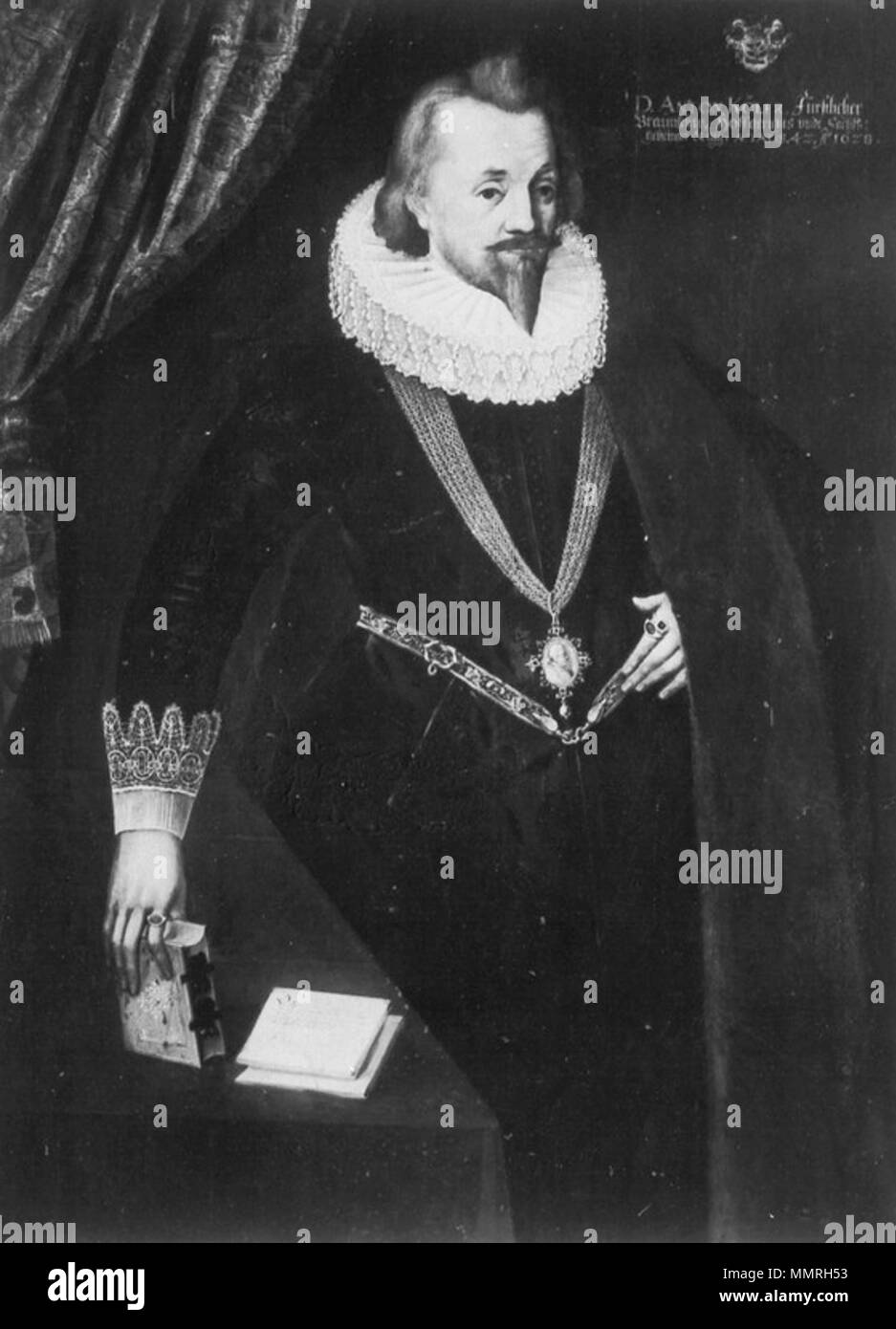 Bildnis des Anton Köhler Fürstlicher Braunschweigischer Hofgerichts- und Sächsischer Geheimer Rat im Alter von 42 Jahren Foto Stock