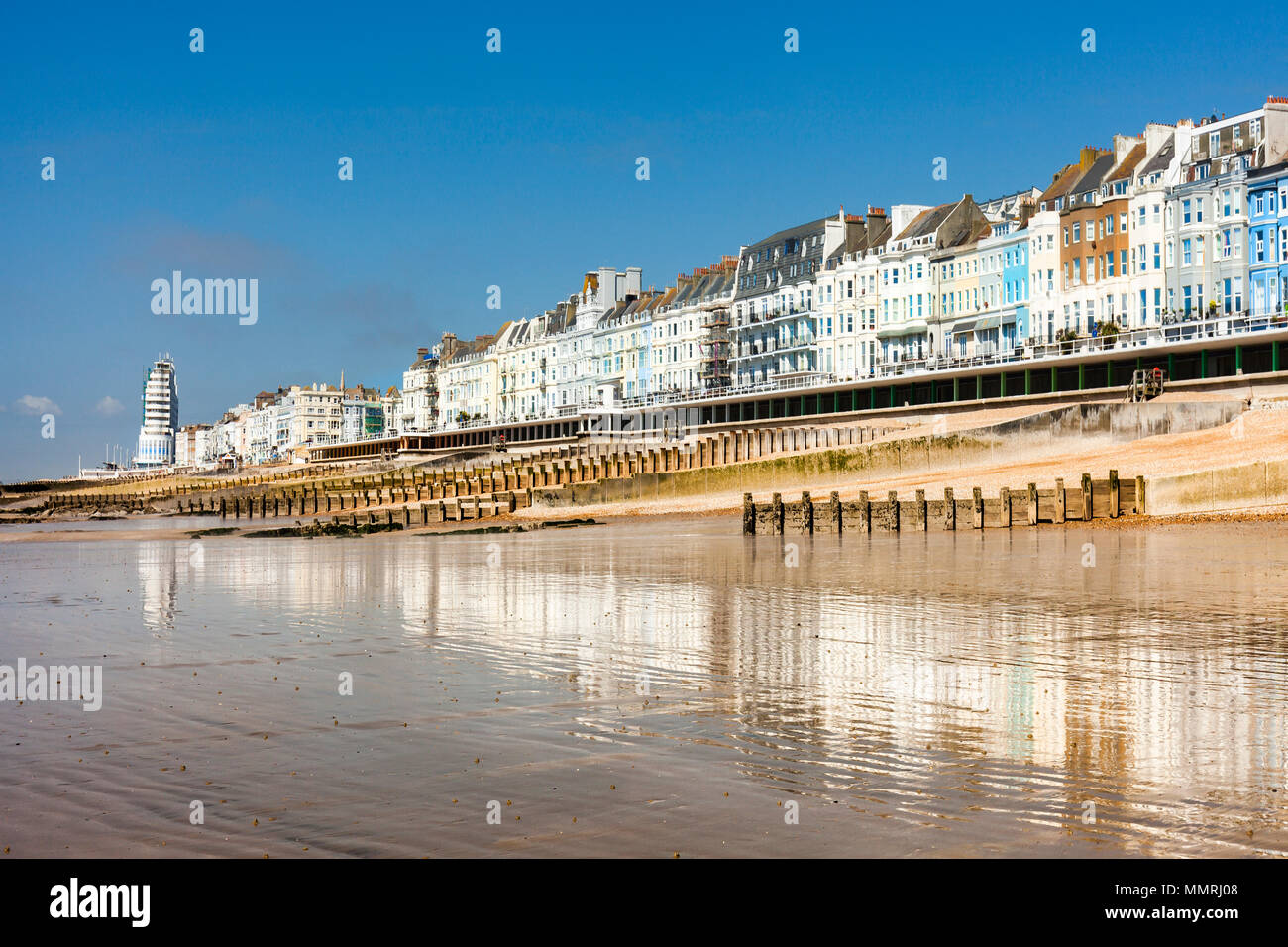 Hastings Seafront. Foto Stock