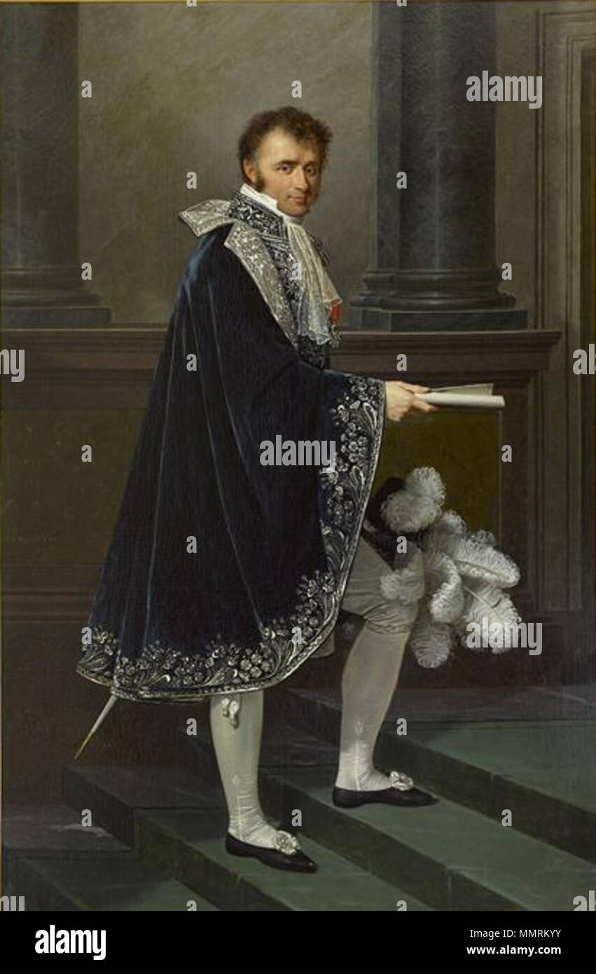 . Inglese: Conteggio Mollien nella corte napoleonica costume Français : François-Nicolas, comte Mollien, Ministre du Trésor public sous l'Impero (1758-1850) - en costume de cour à la française . 1806. Mollien Foto Stock