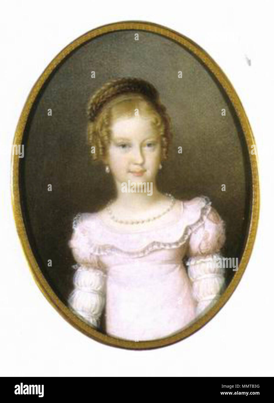 Ritratto dell'Arciduchessa Maria Carolina d'Austria (1801-1832). 1817. 1801 MKaroline Foto Stock