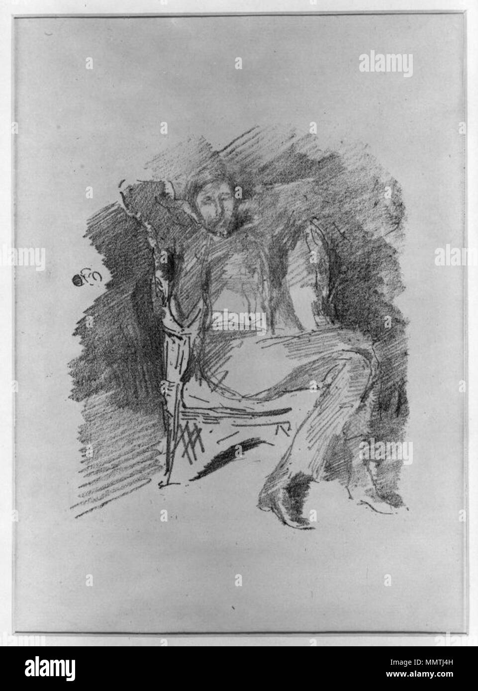 Firelight - Joseph Pennel, n. 1. circa 1896. Il Brooklyn Museum - Firelight - Joseph Pennel n. 1 - James Abbott McNeill Whistler Foto Stock