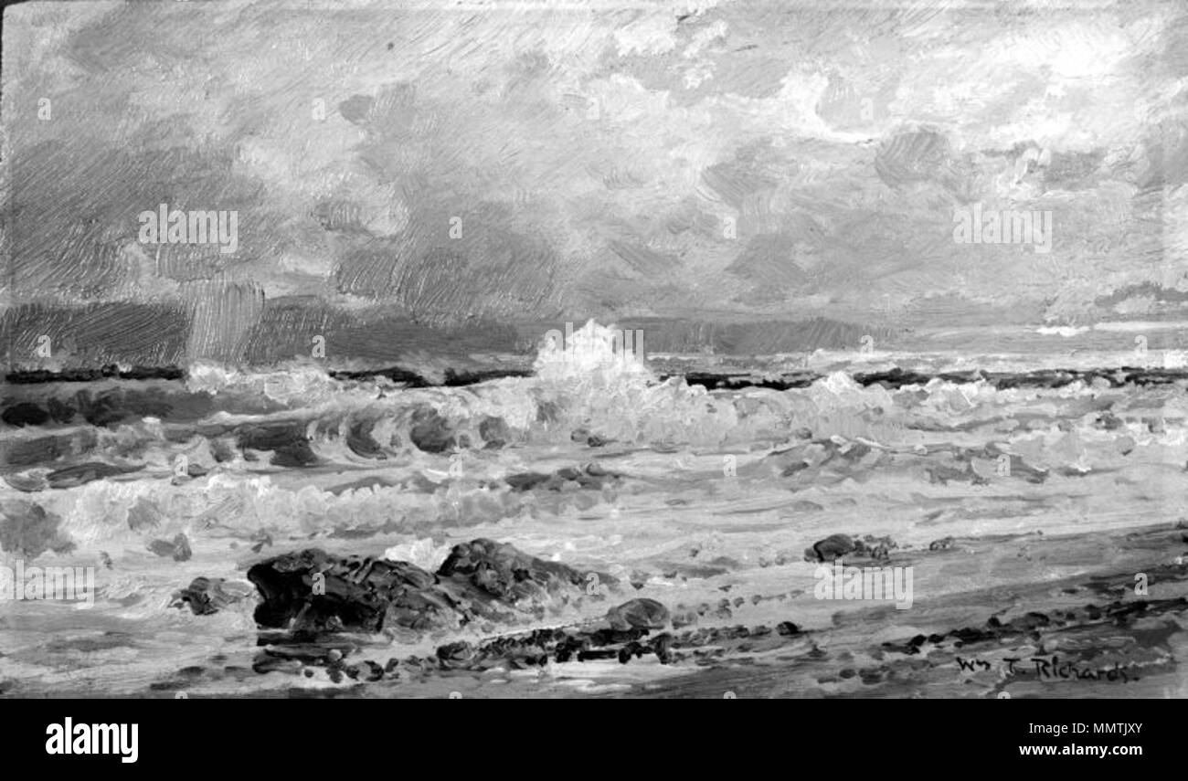 Punto Judith. Tra il 1880 e il 1890. Il Brooklyn Museum - punto Judith - William Trost Richards - generale Foto Stock