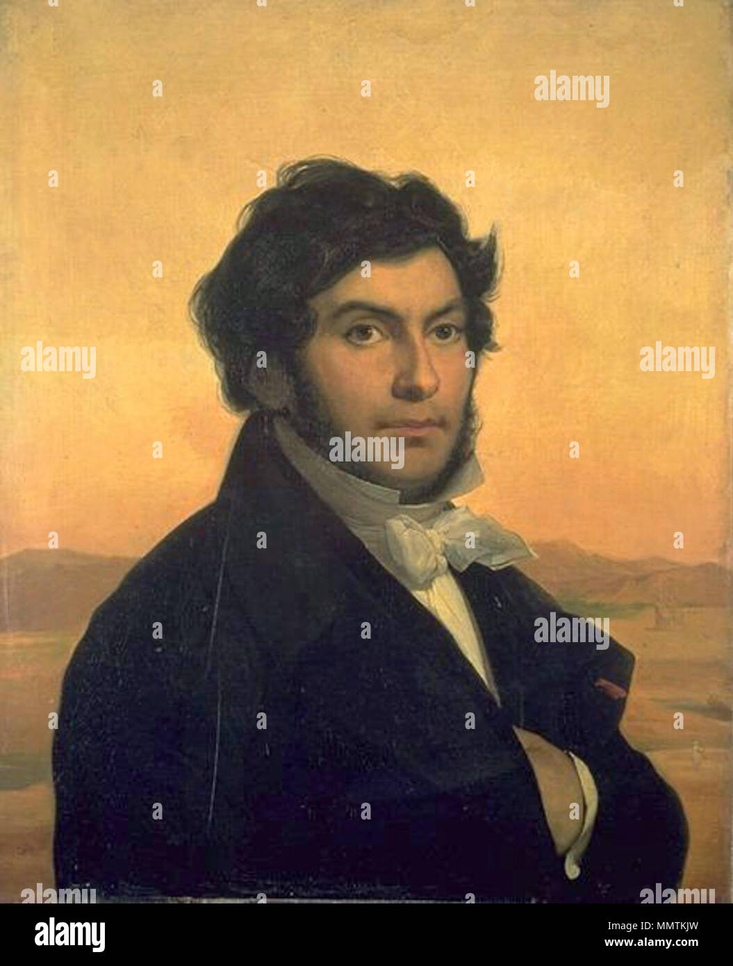 Ritratto di Jean-François Champollion (1790-1832). 1831. Jean-Francois Champollion 2 Foto Stock