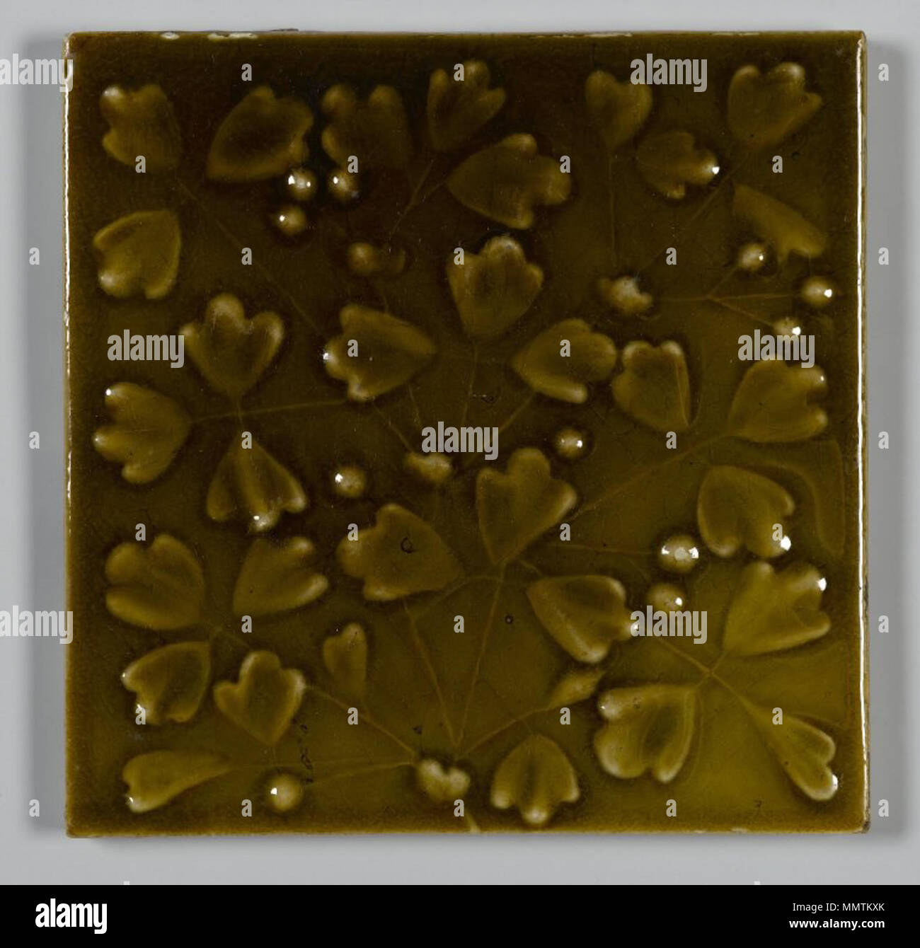 Piastrella. Tra il 1879 e il 1883. Il Brooklyn Museum - piastrella - J. J. G. Basso arte Opere di piastrelle Foto Stock