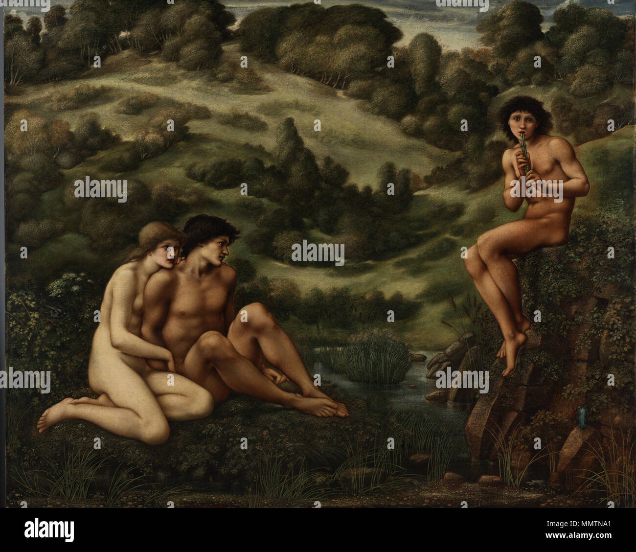 Il Giardino di Pan. Tra il 1886 e il 1887. Burne-Jones, Edward - Il giardino di Pan - 1886-1887 Foto Stock