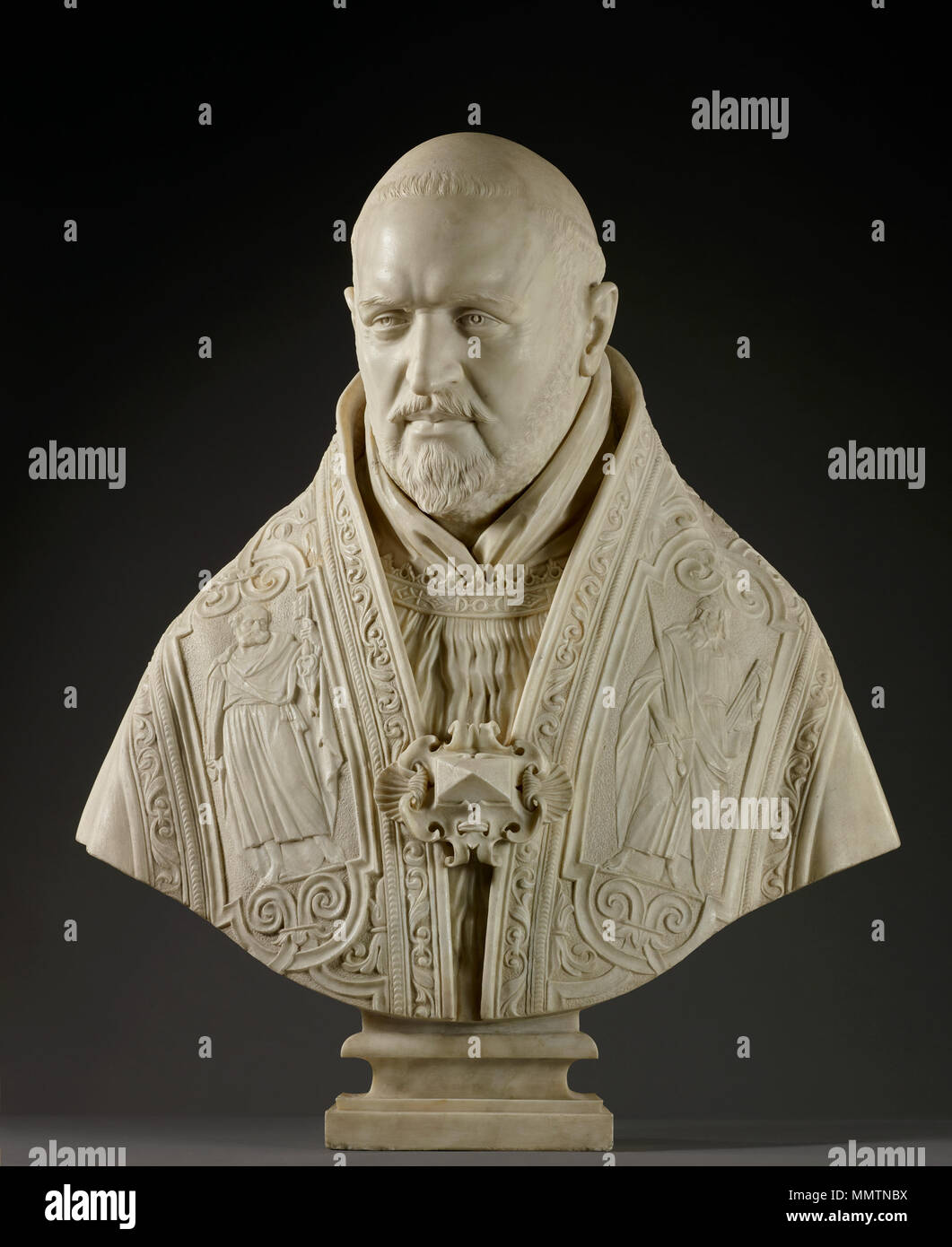Busto di papa Paolo V; Gian Lorenzo Bernini (italiano, 1598 - 1680); Italia; 1621; marmo; 78 cm (30 11/16 in.); 2015.22 Busto di papa Paolo V Foto Stock