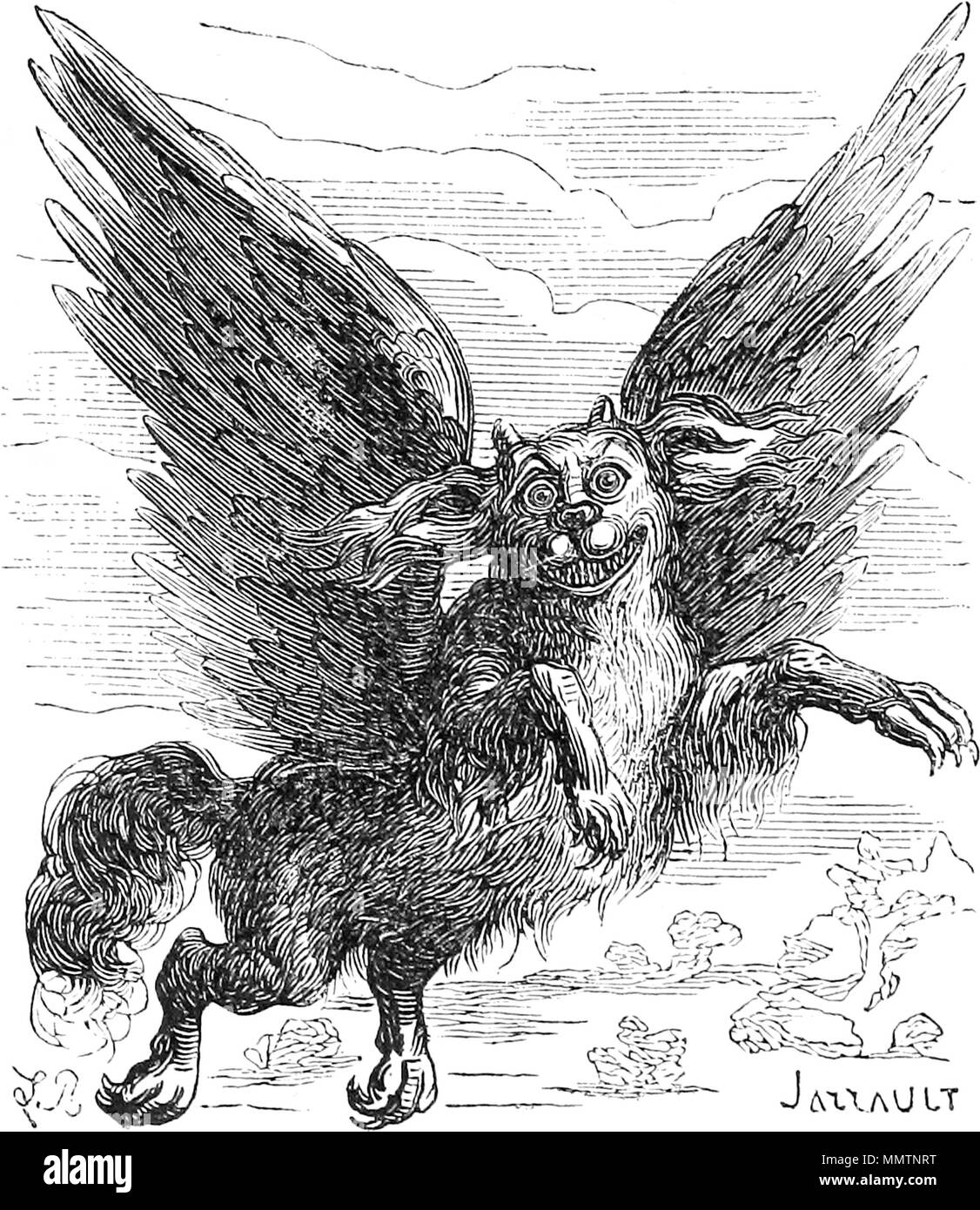 . Inglese: Caacrinolaas, una illustrazione dalla 'Dictionnaire Infernal' da Jacques Collin de Plancy Caacrinolaas Foto Stock
