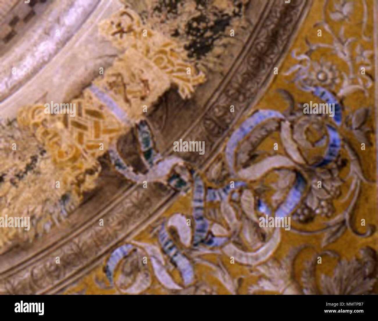 . Oculo: dettaglio fotocamera picta - soffitto. Tra il 1465 e il 1474. Fotocamera picta, oculo, dettaglio 04 Foto Stock
