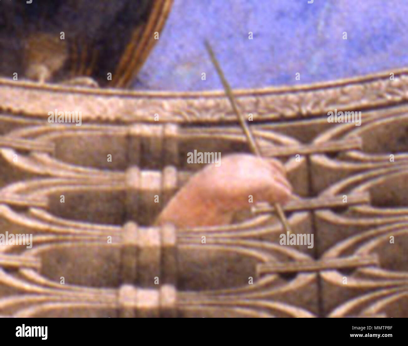 . Oculo: dettaglio fotocamera picta - soffitto. Tra il 1465 e il 1474. Fotocamera picta, oculo, dettaglio 14 Foto Stock