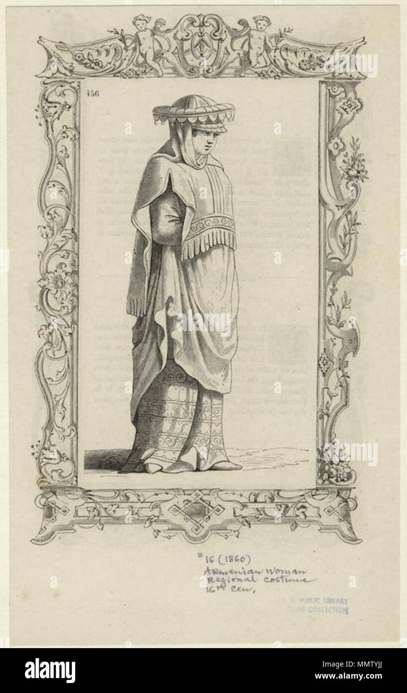 . Inglese: armeno donna costume regionale, XVI secolo . Dal 1859 fino al 1860. Cesare Vecellio (1530-1601) nomi alternativi Cesare Vecellio di Tiziano; Cesare Vecelli; Cesare Vecellius Descrizione italiano pittore e incisore, Data di nascita e morte 1521 2 marzo 1601 Luogo di nascita e morte di Pieve di Cadore Venezia sede di lavoro Venezia, Augsburg competente controllo : Q549400 VIAF:?ISNI 17378621:?0000 0001 2122 5258 ULAN:?500018010 LCCN:?n85049158 GND:?121652424 WorldCat Cesare Vecellio. Donna armena costume regionale. Xvi secolo Foto Stock