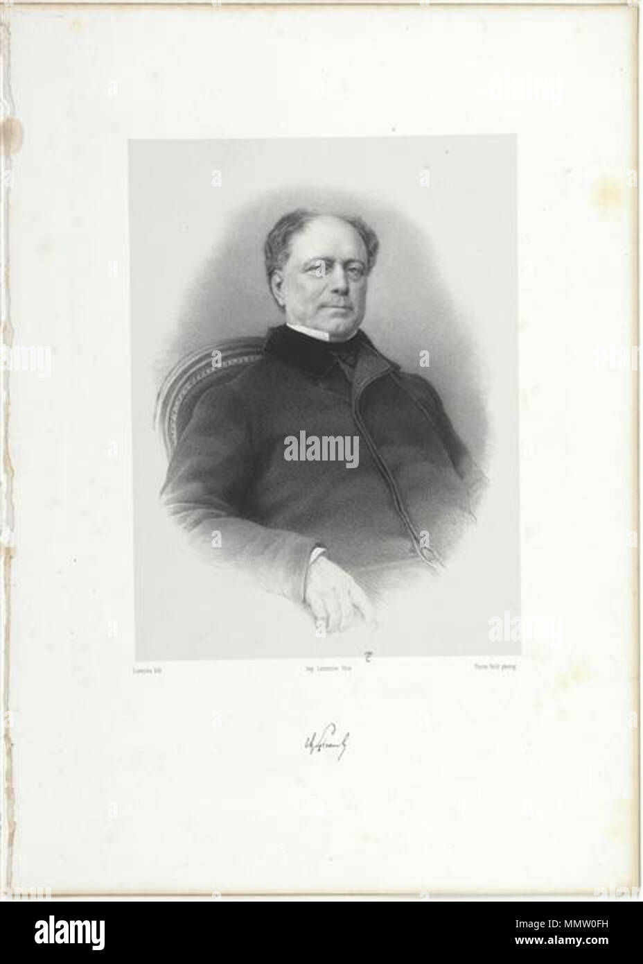 . Français : Fonds: Estampes Titolo: Charles Giraud Autore: Lemercier Giuseppe (1803-1887), Lemoine (19ème siècle) Lithographe, Petit Pierre Lanith (1831-1909) photographe Crédit photographique: (C) numero RMN-Grand Palais (domaine de Compiègne) / immagine Compiègne Période: 19e siècle tecnica/Matière: lithographie, Papier de Chine, papier Japon Hauteur: 0.390 m. Longueur: 0,277 m. Localizzazione : Compiègne, château . Xix secolo. Lemercier Giuseppe (1803-1887), Lemoine (19ème siècle) Lithographe, Petit Pierre Lanith (1831-1909) photographe Charles Giraud Foto Stock