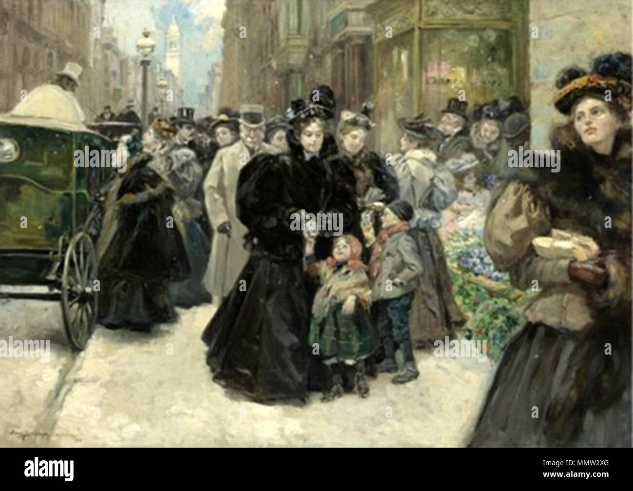 . Inglese: Natale shopping sulla Quinta Avenue, New York 1896 . 27 gennaio 2014, 23:50:52. Alice Barbiere Stephens (1858-1932) nomi alternativi Miss Alice Barbiere Descrizione American pittore e incisore, Data di nascita e morte 1 Luglio 1858 13 Luglio 1932 competente controllo : Q4725738 VIAF:?67872556 ULAN:?500024924 LCCN:?n84150437 BNE:?XX5561696 WorldCat Christmasonfifthavenue 1896 Foto Stock