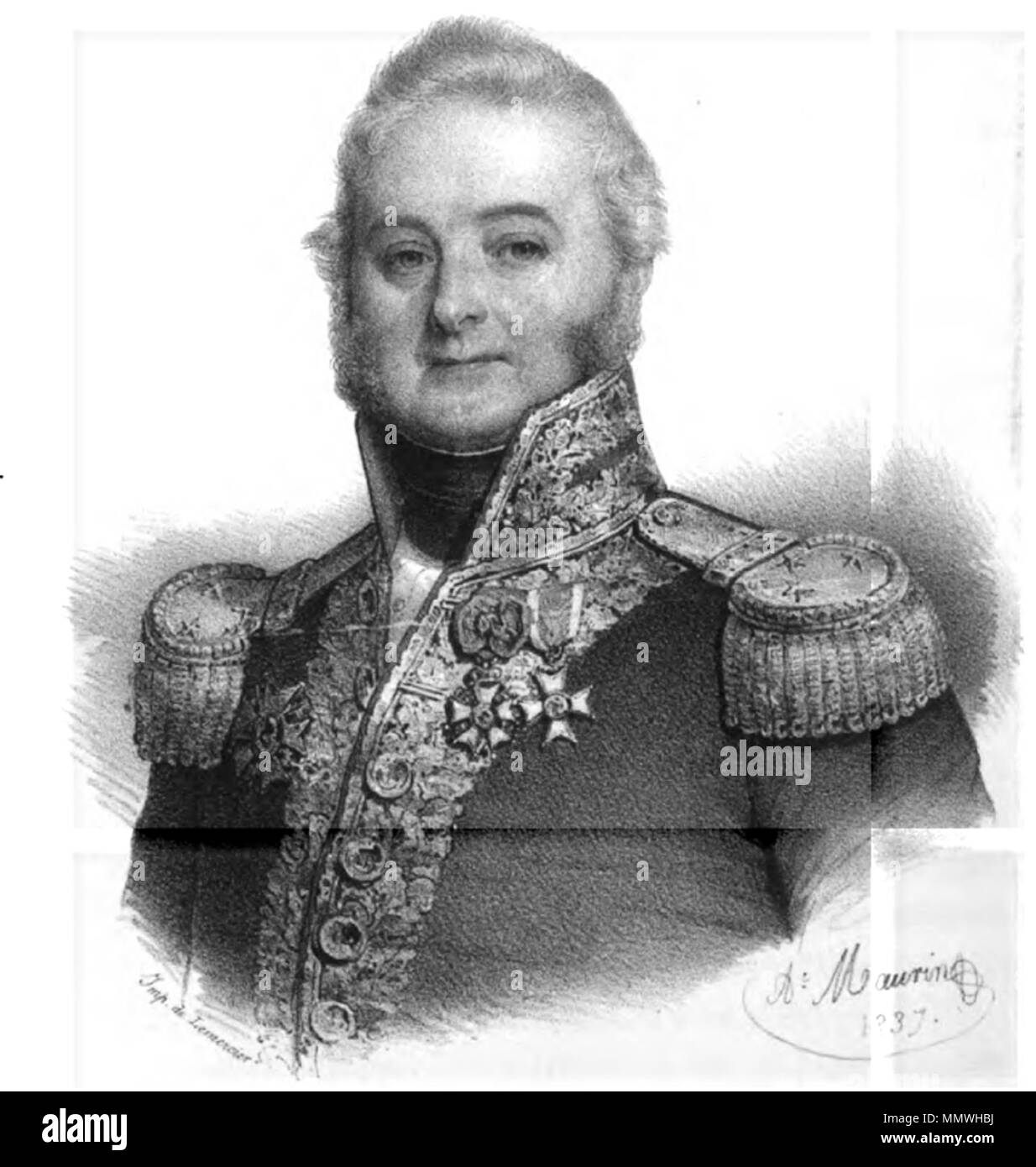 . Claude Charles Marie du Campe de Rosamel Claude Charles Marie du campe de rosamel-antoine maurin Foto Stock