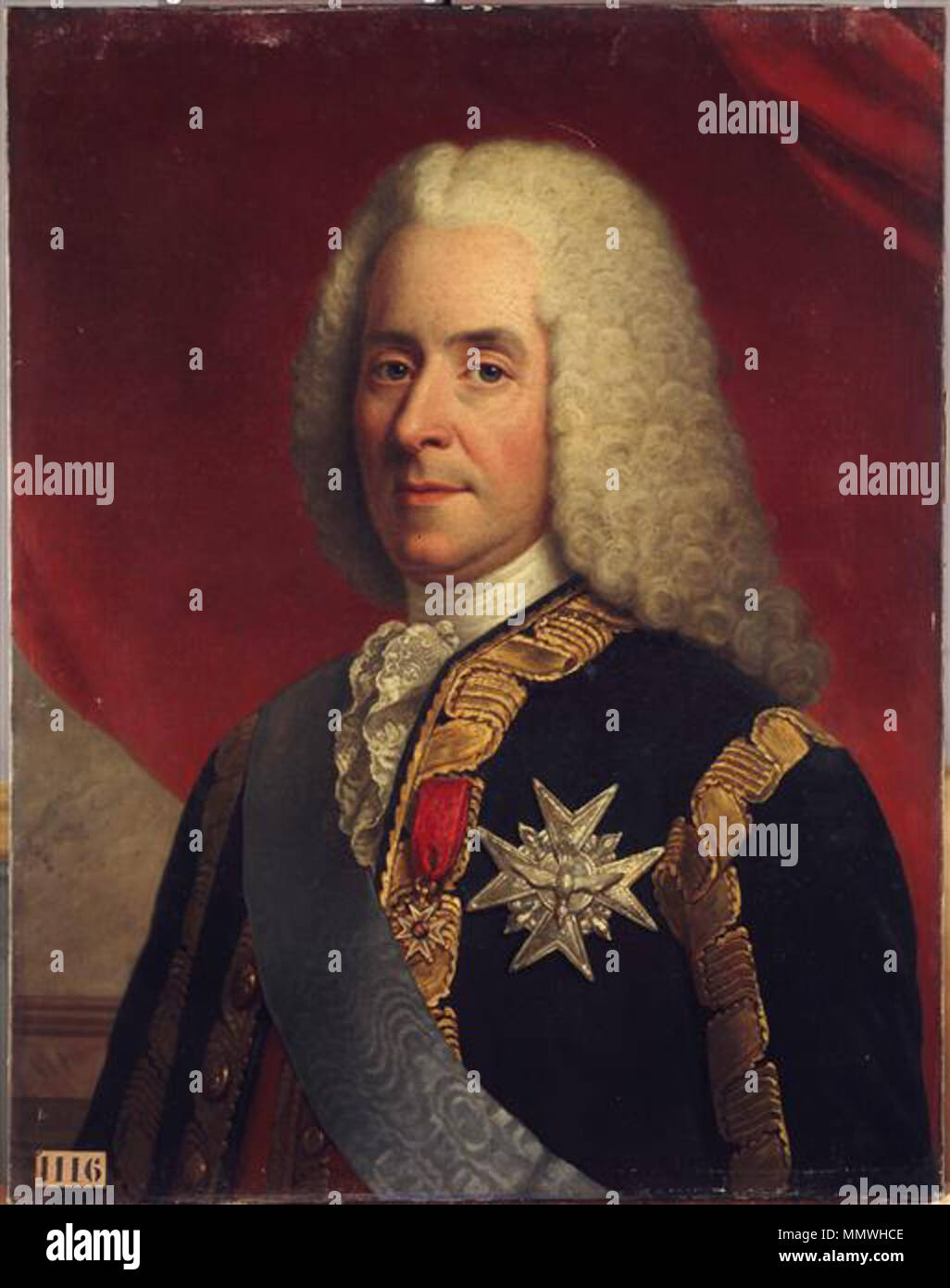 . Règne de Louis-Philippe (1830-1848) Français : Claude Guillaume Testu de Balincourt, maréchal de France en 1746 (1680-1770) . 1835. Claude Guillaume Testu de Balincourt Foto Stock