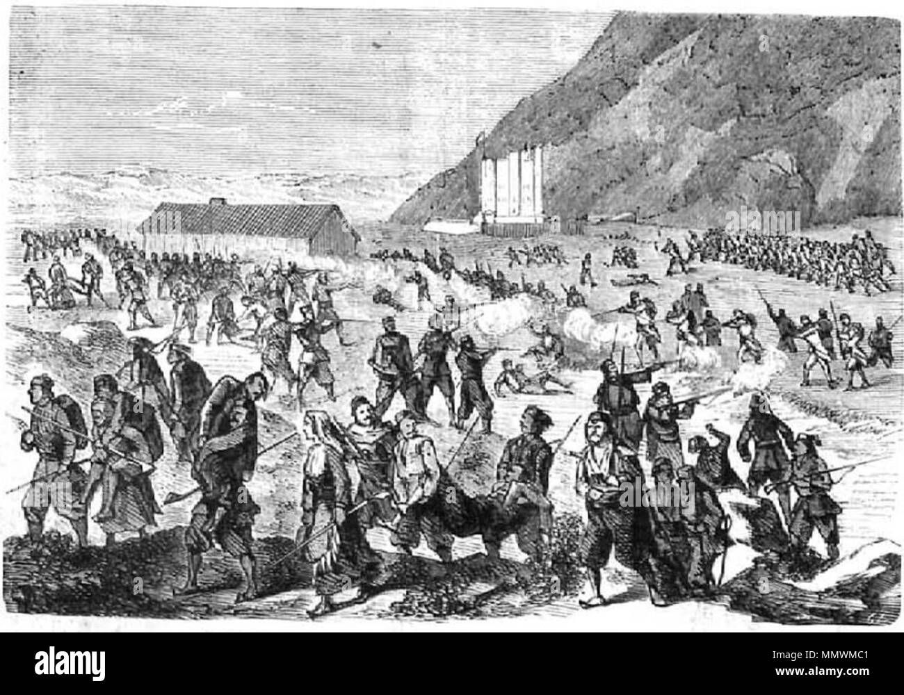 Combate de la Trinidad, insurrección de Dalmacia Foto Stock