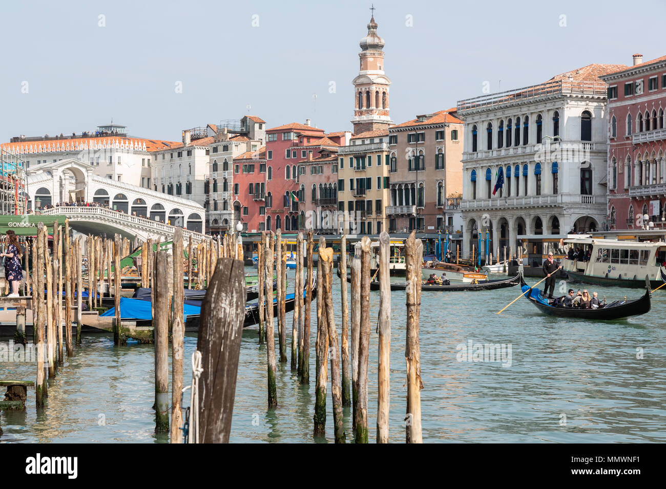 Il Grand Canal, Venezia, Italia Foto Stock