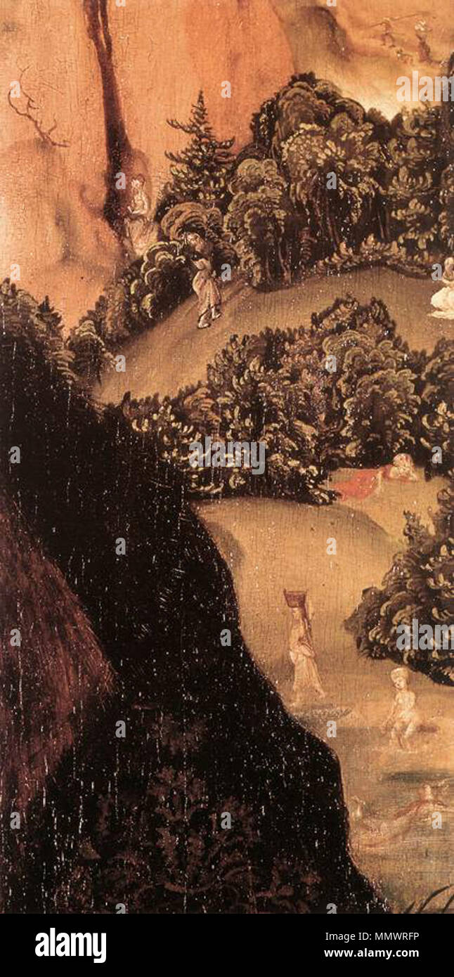 Lucas Cranach d. Ä. - Ritratto del dottor Johannes Cuspinian (dettaglio) - WGA05691 Foto Stock