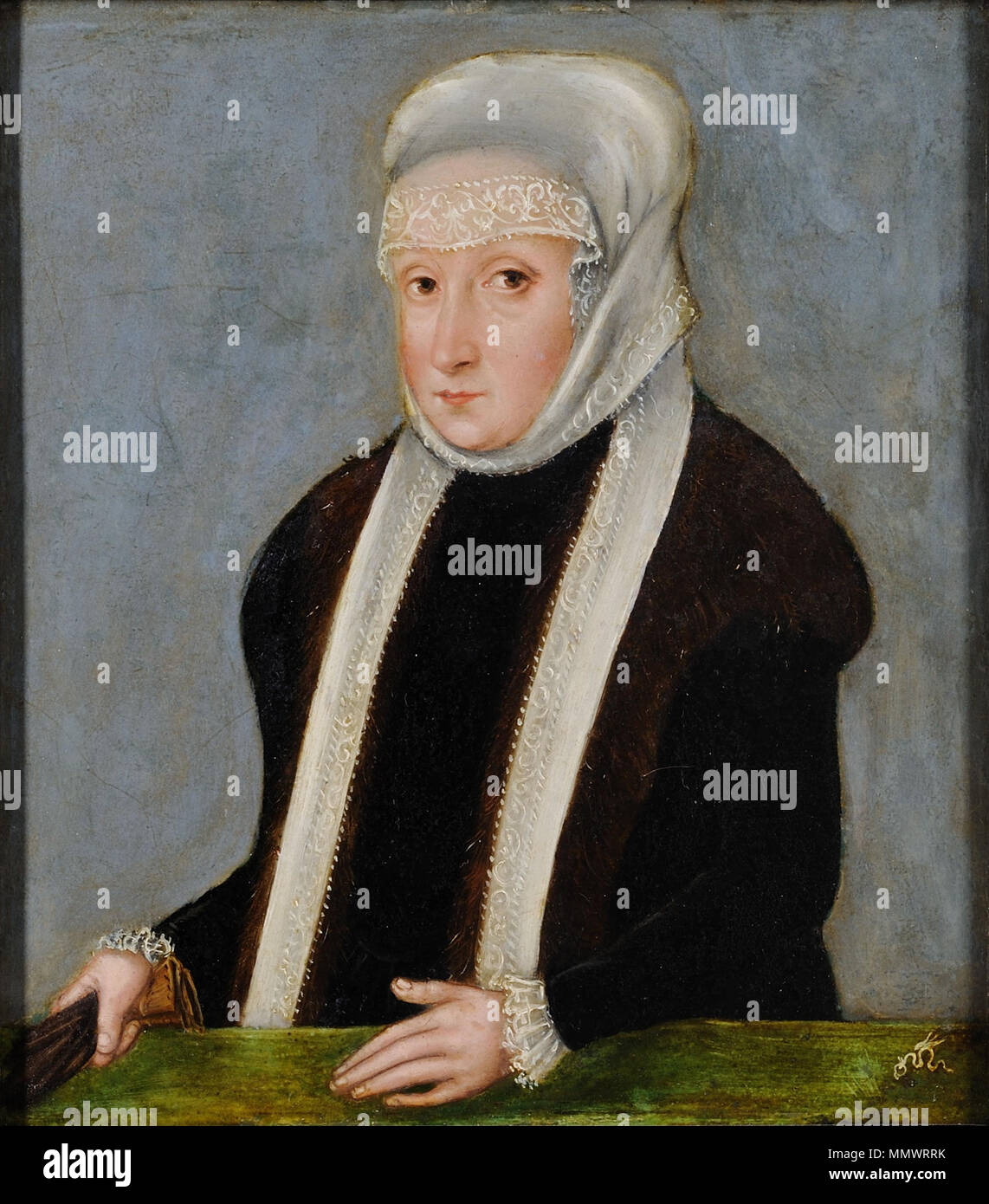 Officina di Lucas Cranach (II) - Isabella R. Hungariae (Museo Czartoryski) Foto Stock