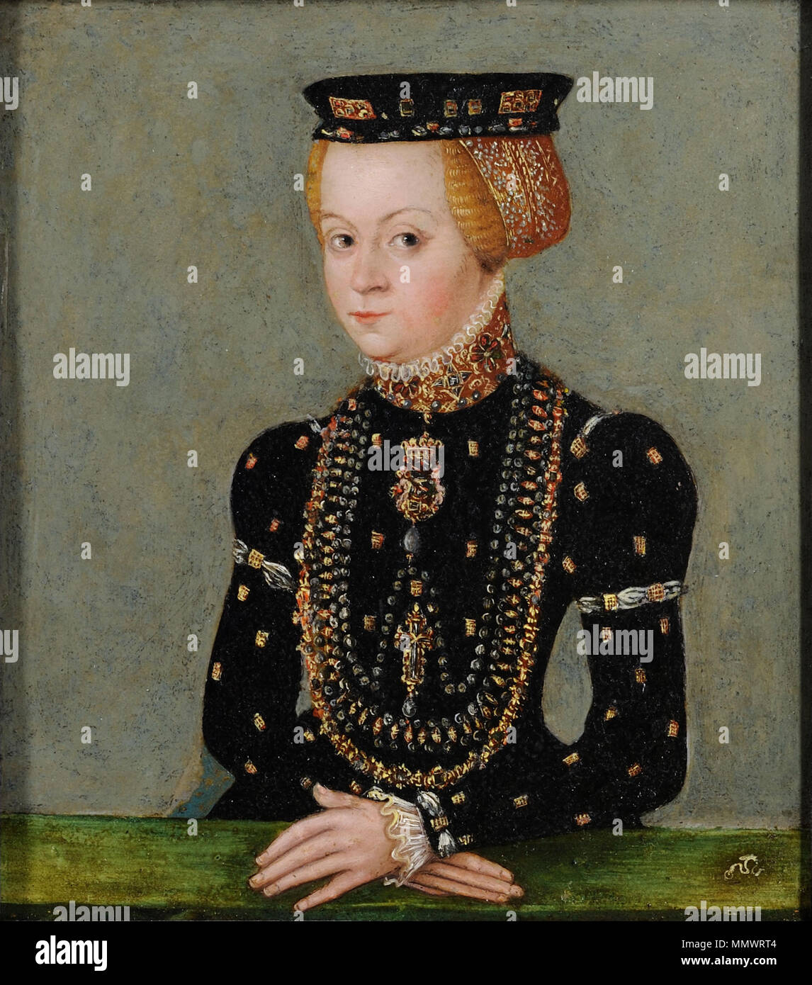 Sophia Jagiellon. circa 1565. Officina di Lucas Cranach (II) - Sophia Jagiellon (Museo Czartoryski) Foto Stock