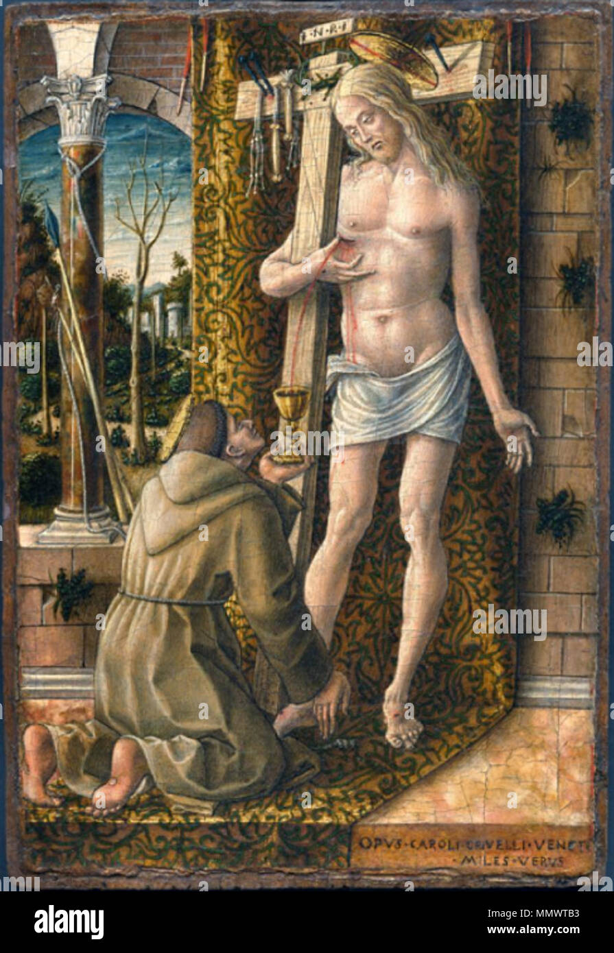 . Il sangue di Cristo il sangue di Cristo. 1480s. Crivelli, sangue di Cristo Foto Stock