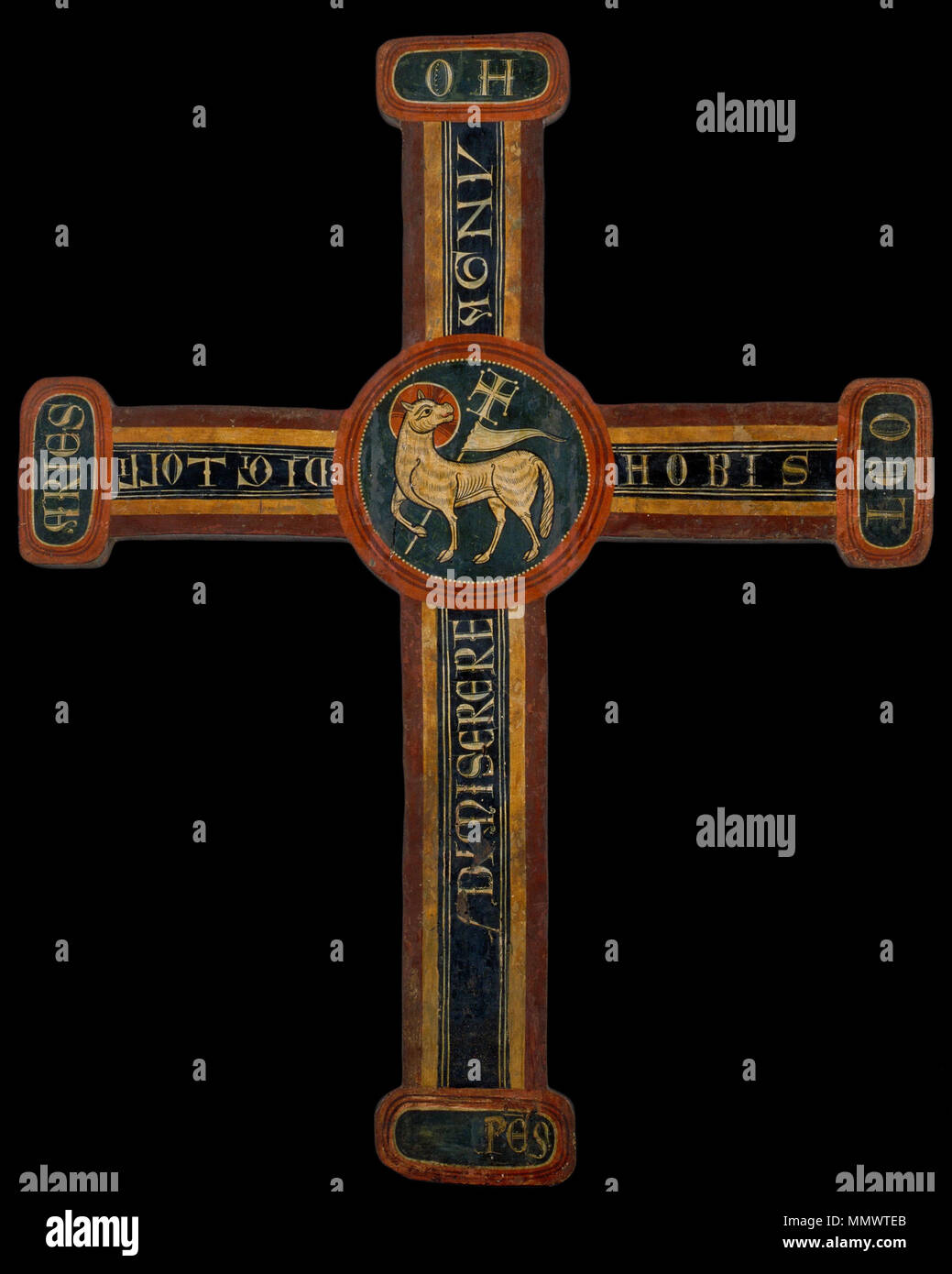 Croce da Bagergue. circa 1200. Croce da Bagergue - Google Art Project Foto Stock