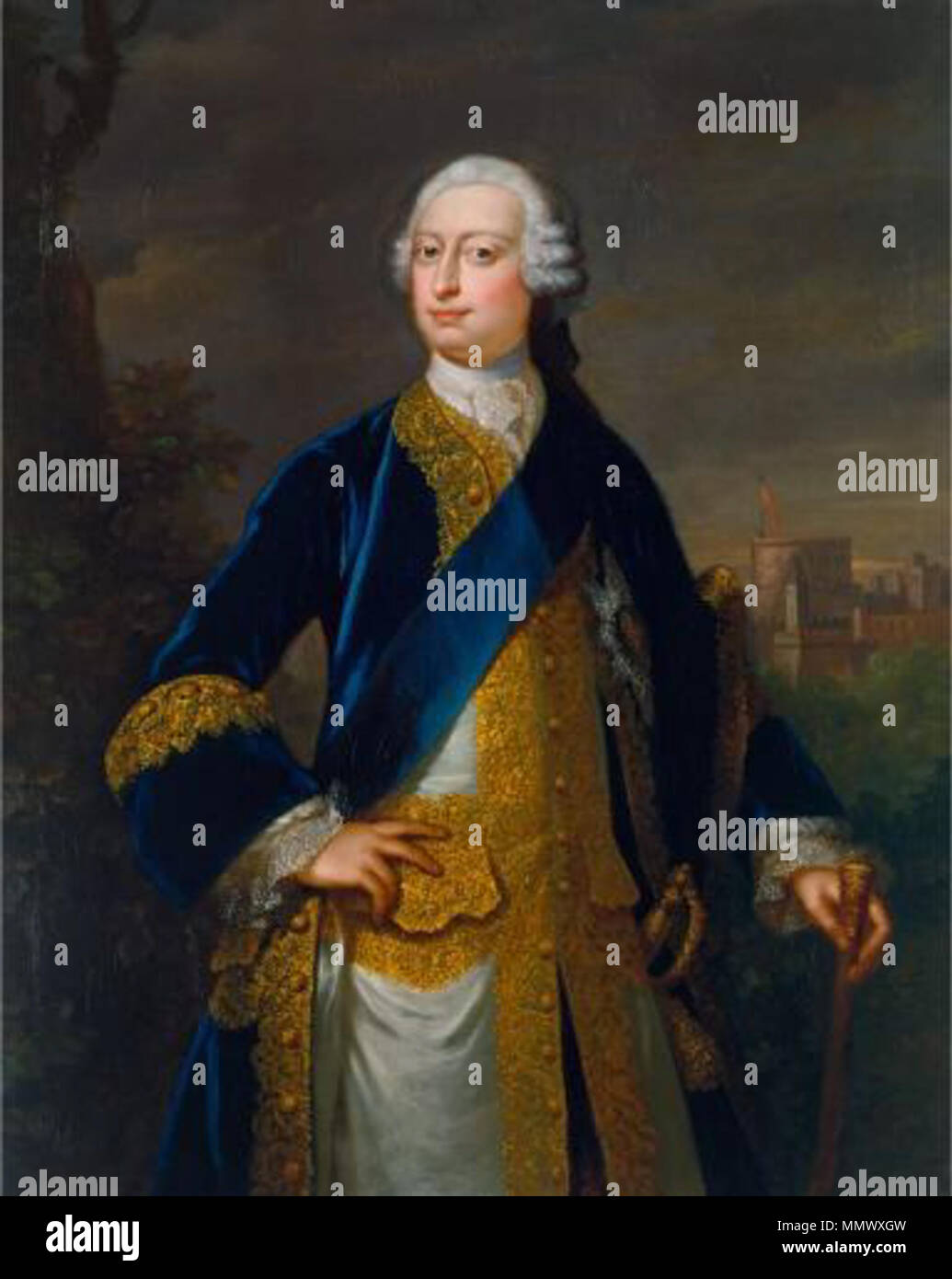 Ritratto del Principe Federico, duca di York e Albany (1763-1827) (?). circa 1771. Il principe Federico, duca di York e Albany Foto Stock