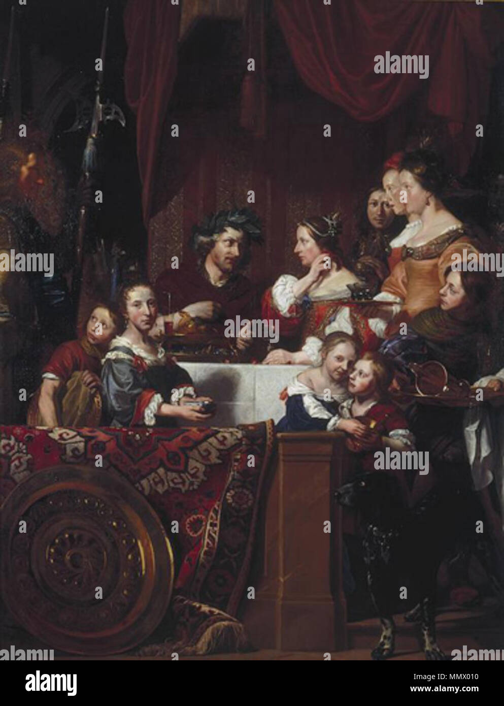 Banchetto di Antonio e Cleopatra. 1669. DebrayCleopatra Foto Stock