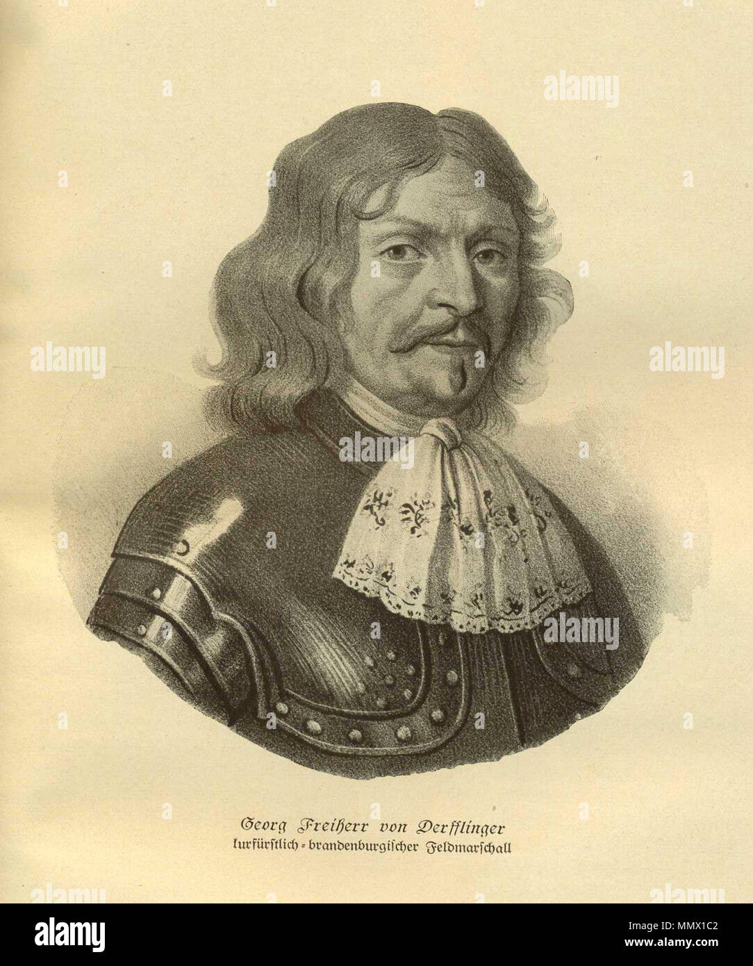 . En:Georg von Derfflinger . inizio del XVII secolo. Questo file è privo di informazioni sull'autore. Derfflinger Foto Stock