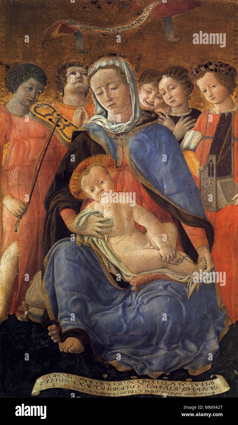 Madonna dell'Umiltà. 1433. Domenico di Bartolo - Madonna di umiltà - WGA06414 Foto Stock