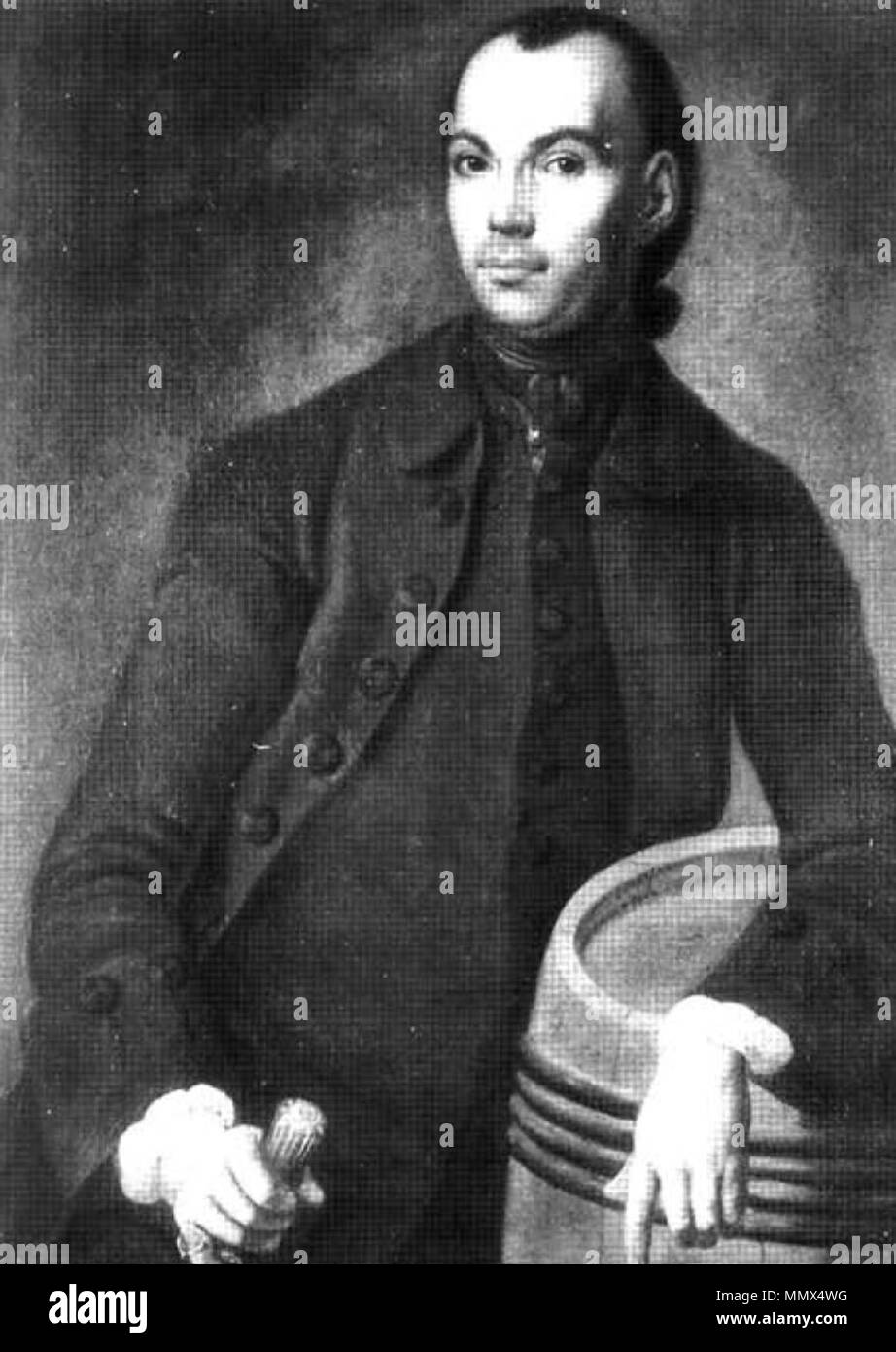 Dorffmaister Ritratto di Cooper János Hochenecker 1770s Foto Stock