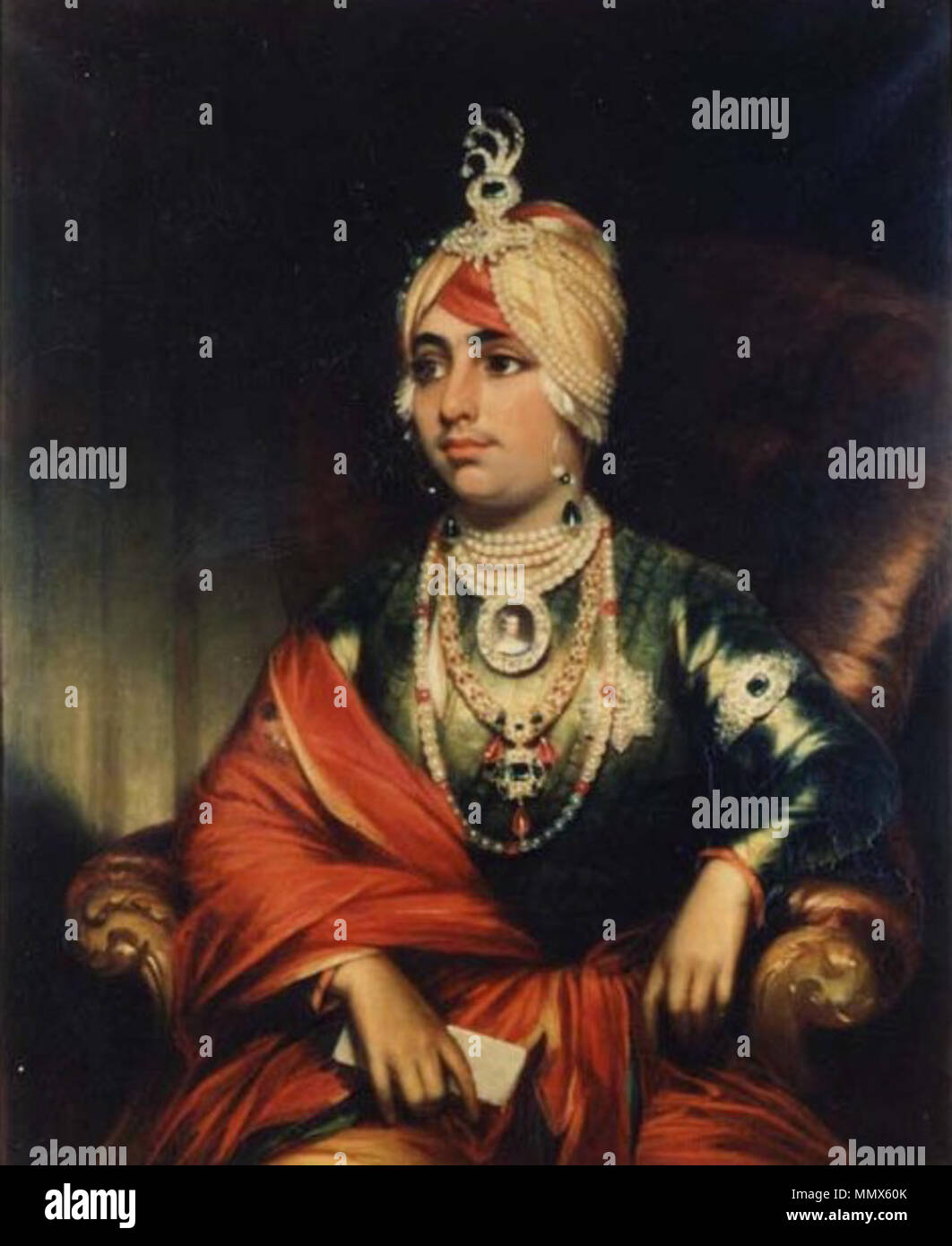 . Duleep Singh (1838-1893), in abito cerimoniale . 1852. Duleep Singh00 Foto Stock