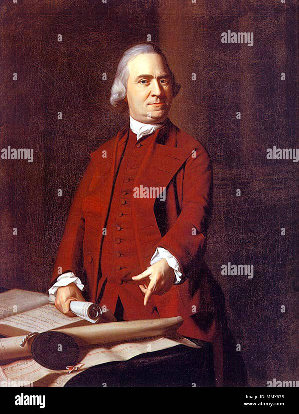 Ritratto di Samuel Adams (1722-1803). circa 1772. J S Copley - Samuel Adams Foto Stock