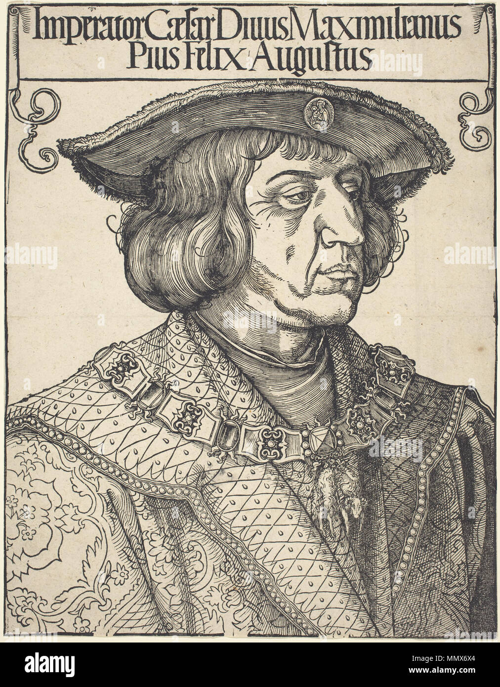 Albrecht Dürer - l'imperatore Massimiliano I - 2 Foto Stock