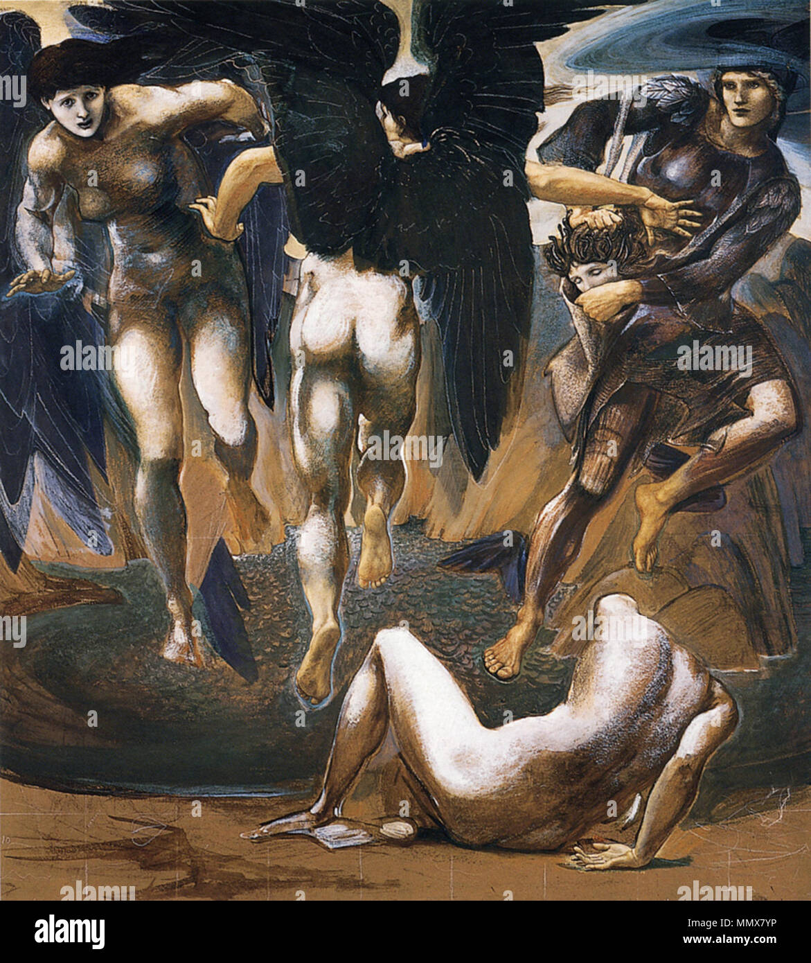 Inglese: La serie Perseo: la morte di Medusa II . tra 1881 e 1882. Edward Burne-Jones - La morte di Medusa II, 1881-1882 Foto Stock