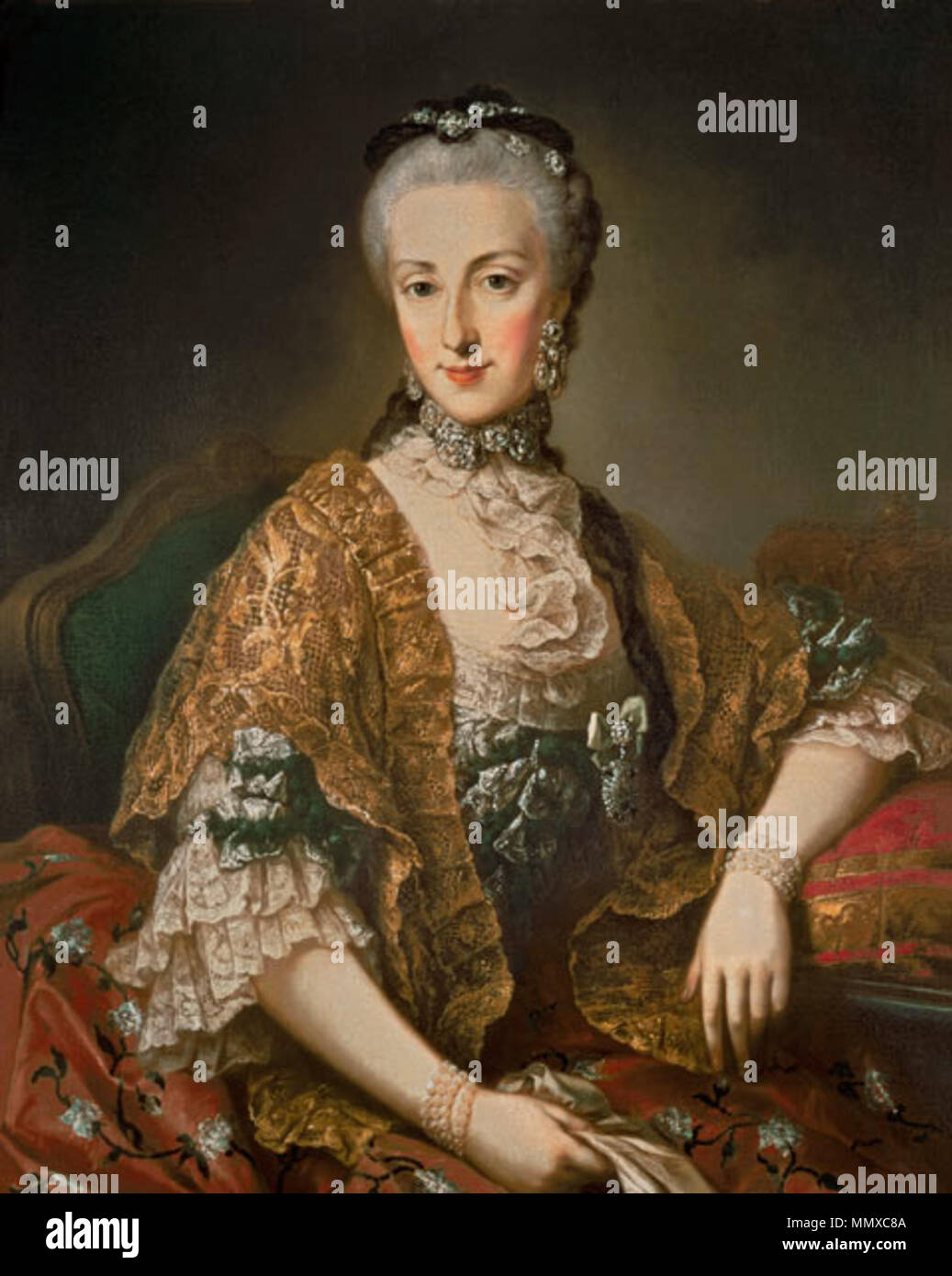 . Inglese: l'arciduchessa Maria Anna d'Austria . 24 Settembre 2014 02:14:10. Martin van Meytens (1695-1770) nomi alternativi Martin Mytens (II), Martin Meytens, Martin van Mijtens, Martin van Mytens (II), Martinus Mytens Descrizione Austrian-Swedish pittore e disegnatore Data di nascita e morte 24 Giugno 1695 23 marzo 1770 Luogo di nascita e morte a Stoccolma Vienna posizione Lavoro Parigi, Dresda, Vienna, Venezia, Roma, Napoli, Firenze, Bologna, Modena, Milano, Torino, Genova, Stoccolma, Vienna (....-1770) Autorità di controllo : Q1082324 VIAF:?ISNI 52559379:?0000 0000 8343 666X ULAN:?500025098 Foto Stock