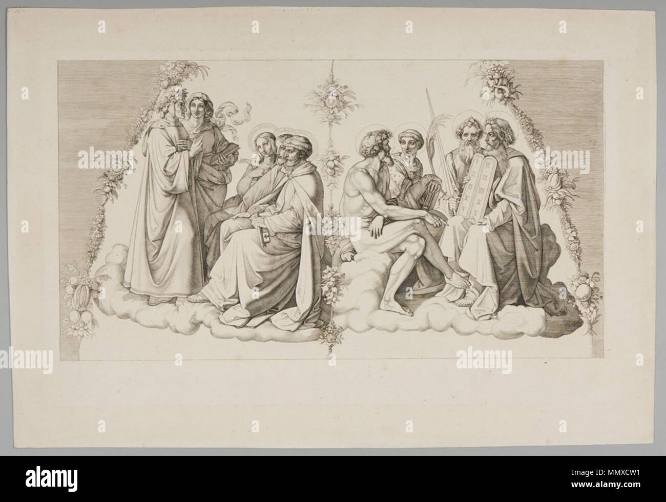 Eugen Eduard Schäffer dopo Peter von Cornelius - Dante in paradiso Foto Stock