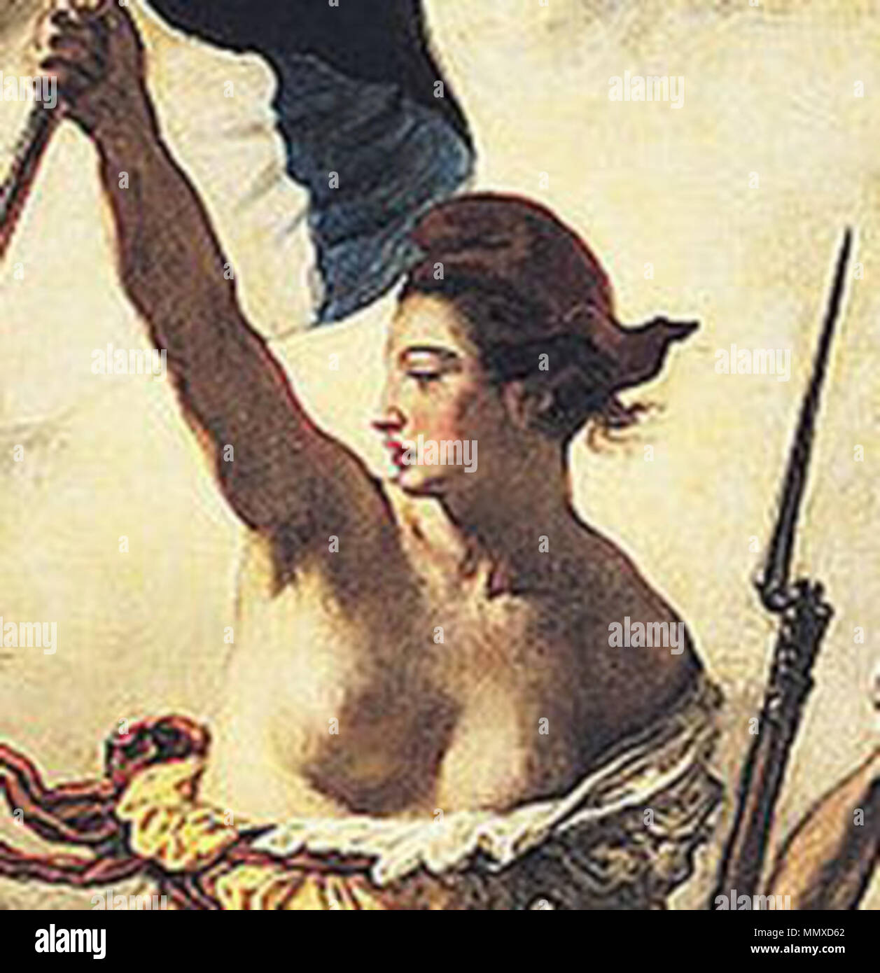 Eugène Delacroix - La Liberté guidant le peuple, dettaglio1 Foto Stock